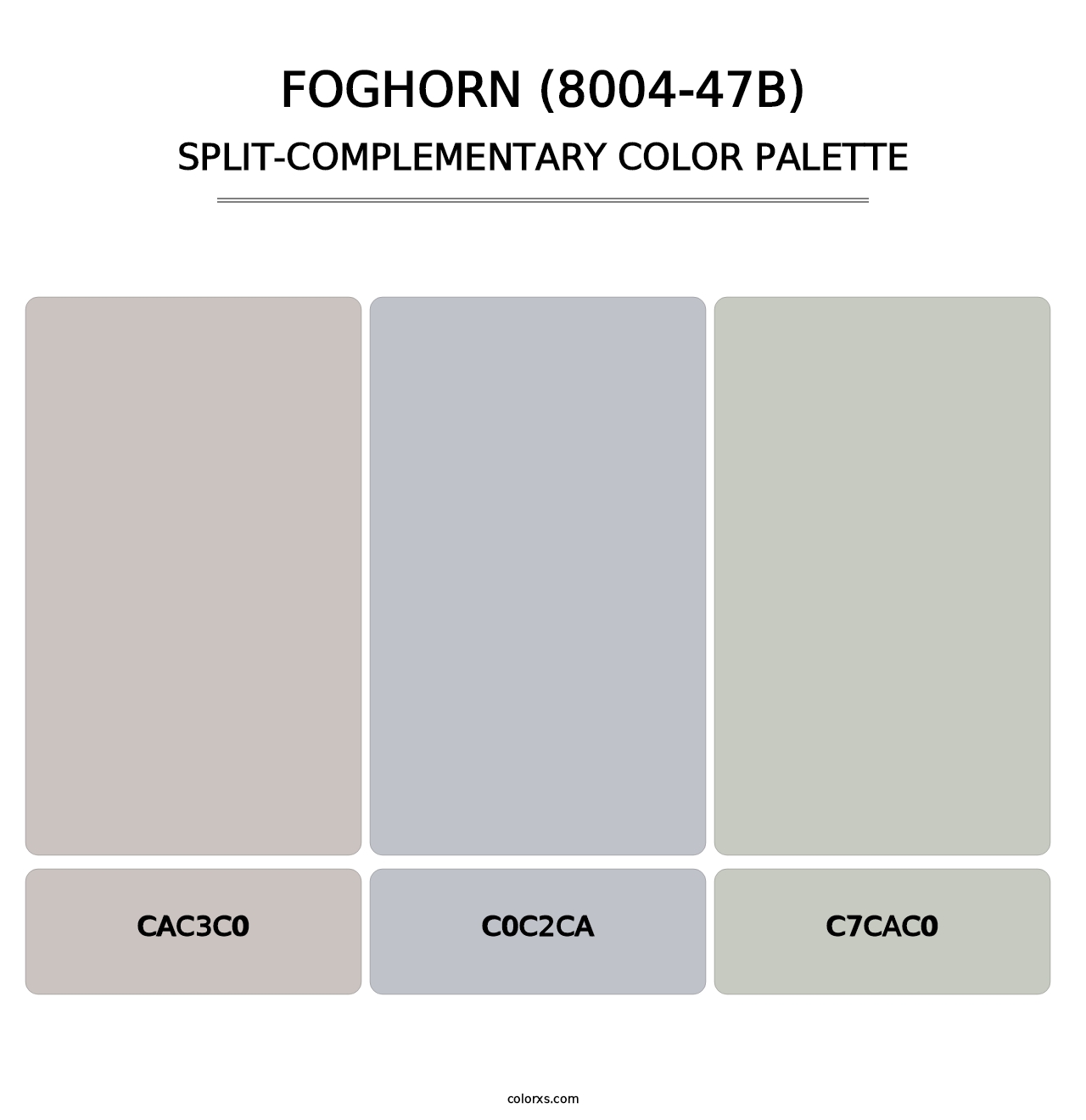 Foghorn (8004-47B) - Split-Complementary Color Palette