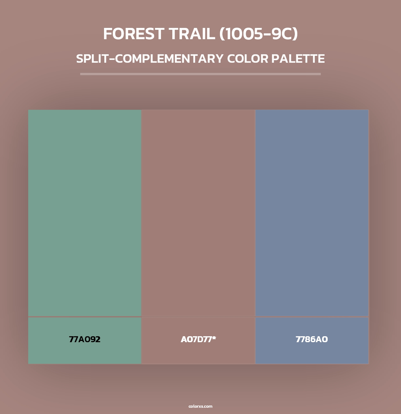 Forest Trail (1005-9C) - Split-Complementary Color Palette