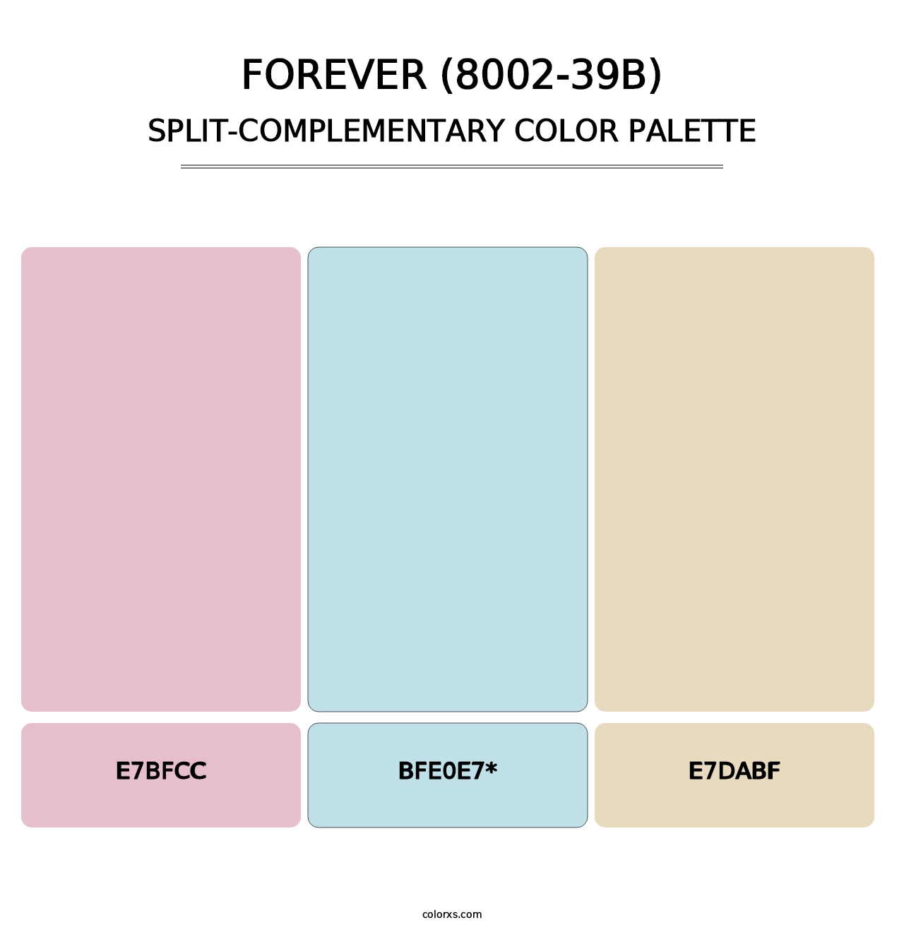 Forever (8002-39B) - Split-Complementary Color Palette