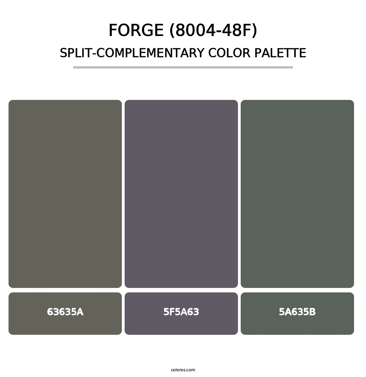 Forge (8004-48F) - Split-Complementary Color Palette
