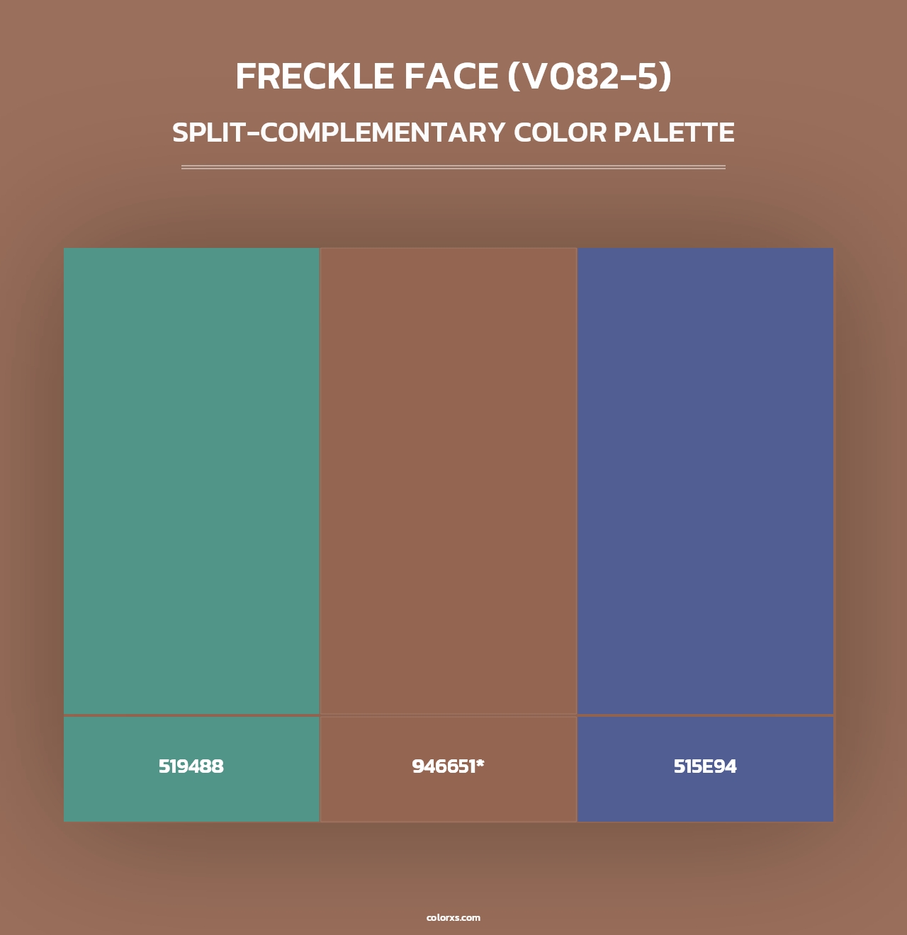 Freckle Face (V082-5) - Split-Complementary Color Palette