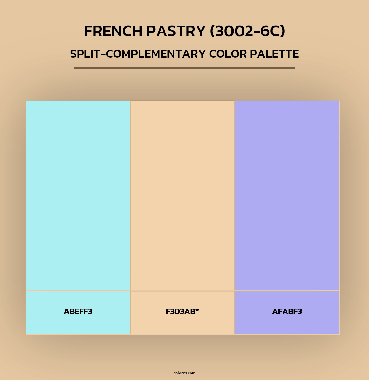 French Pastry (3002-6C) - Split-Complementary Color Palette