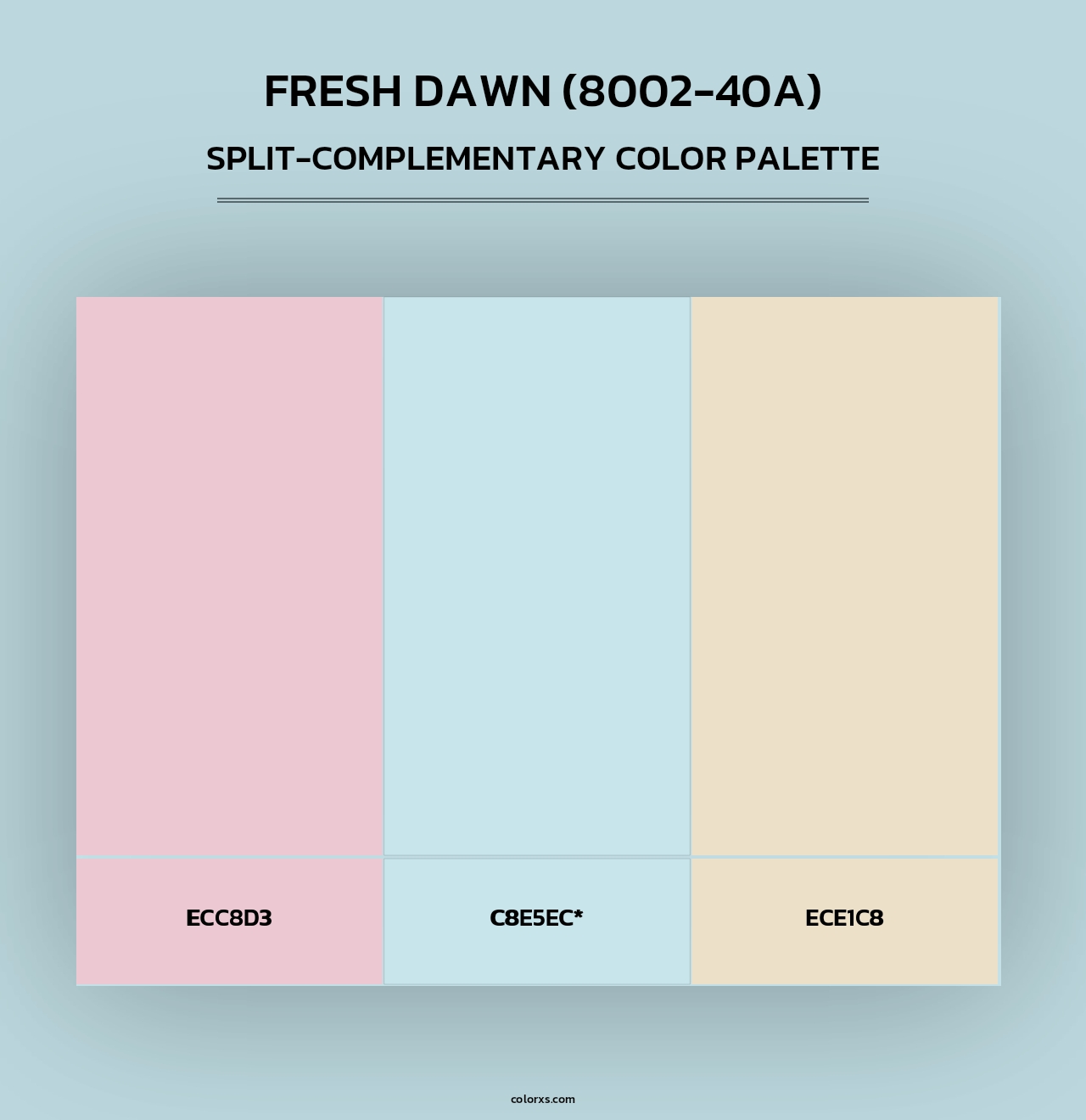 Fresh Dawn (8002-40A) - Split-Complementary Color Palette