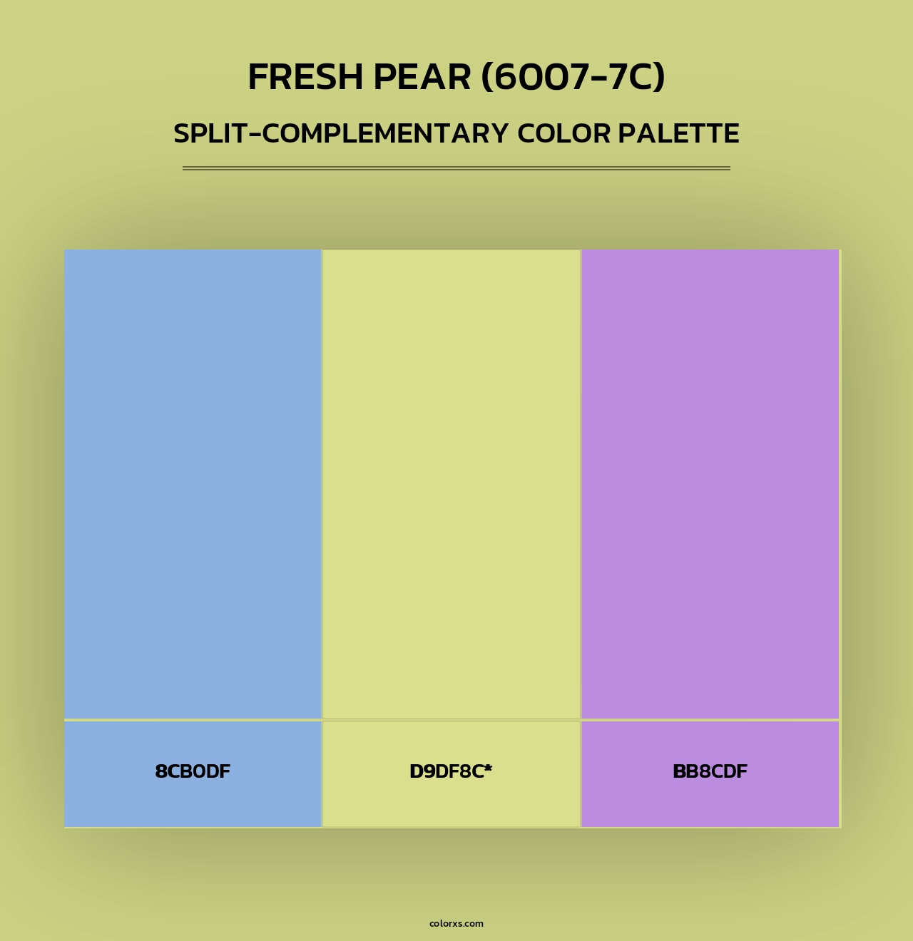 Fresh Pear (6007-7C) - Split-Complementary Color Palette