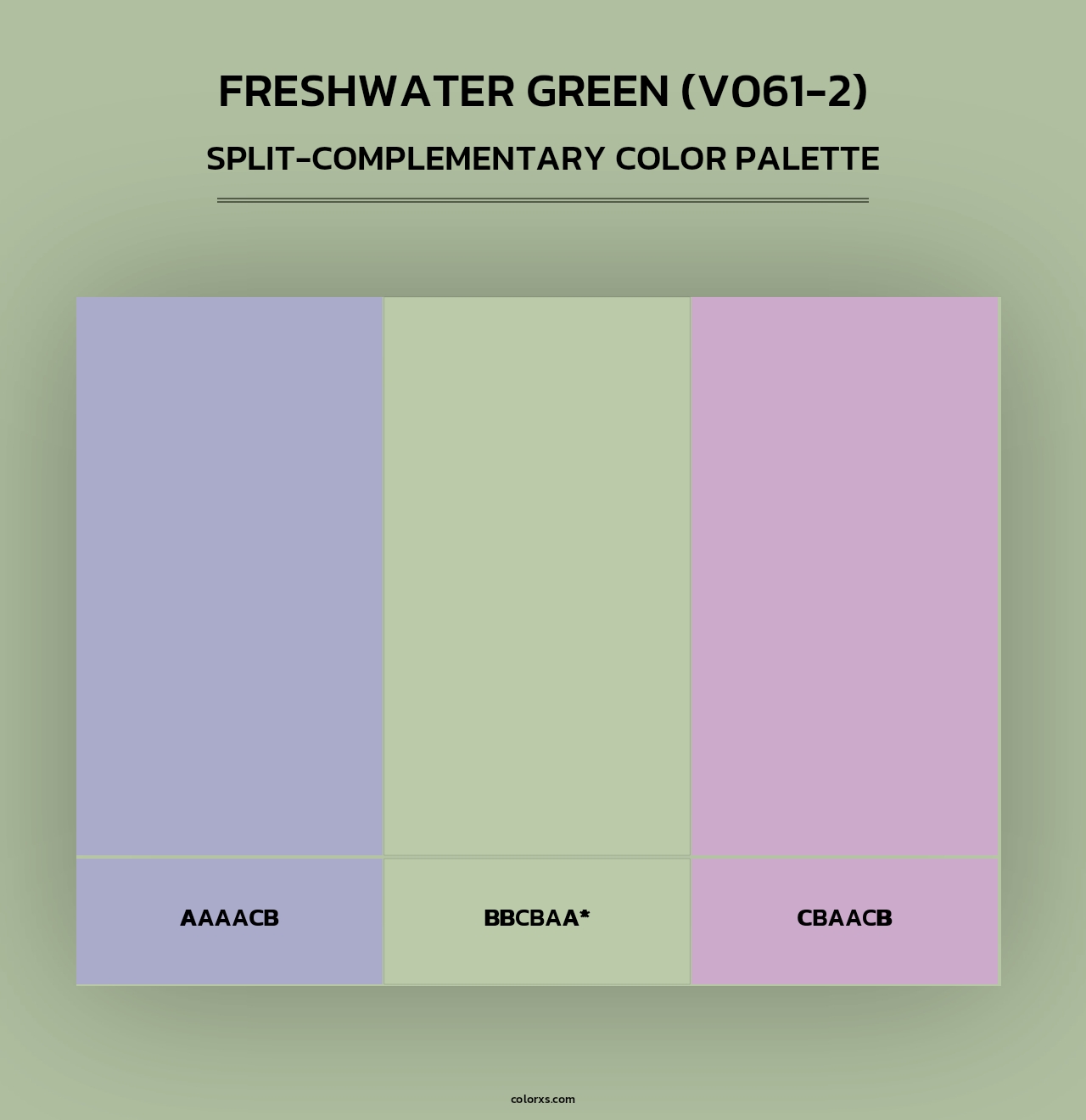 Freshwater Green (V061-2) - Split-Complementary Color Palette