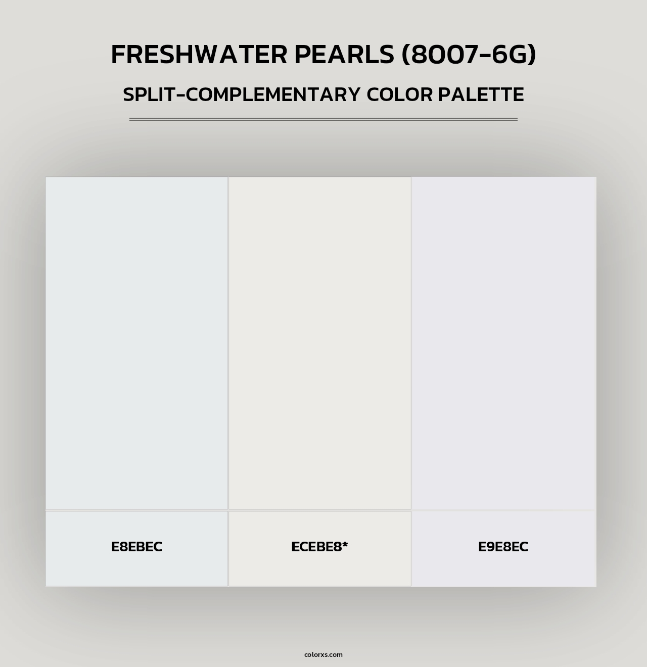 Freshwater Pearls (8007-6G) - Split-Complementary Color Palette