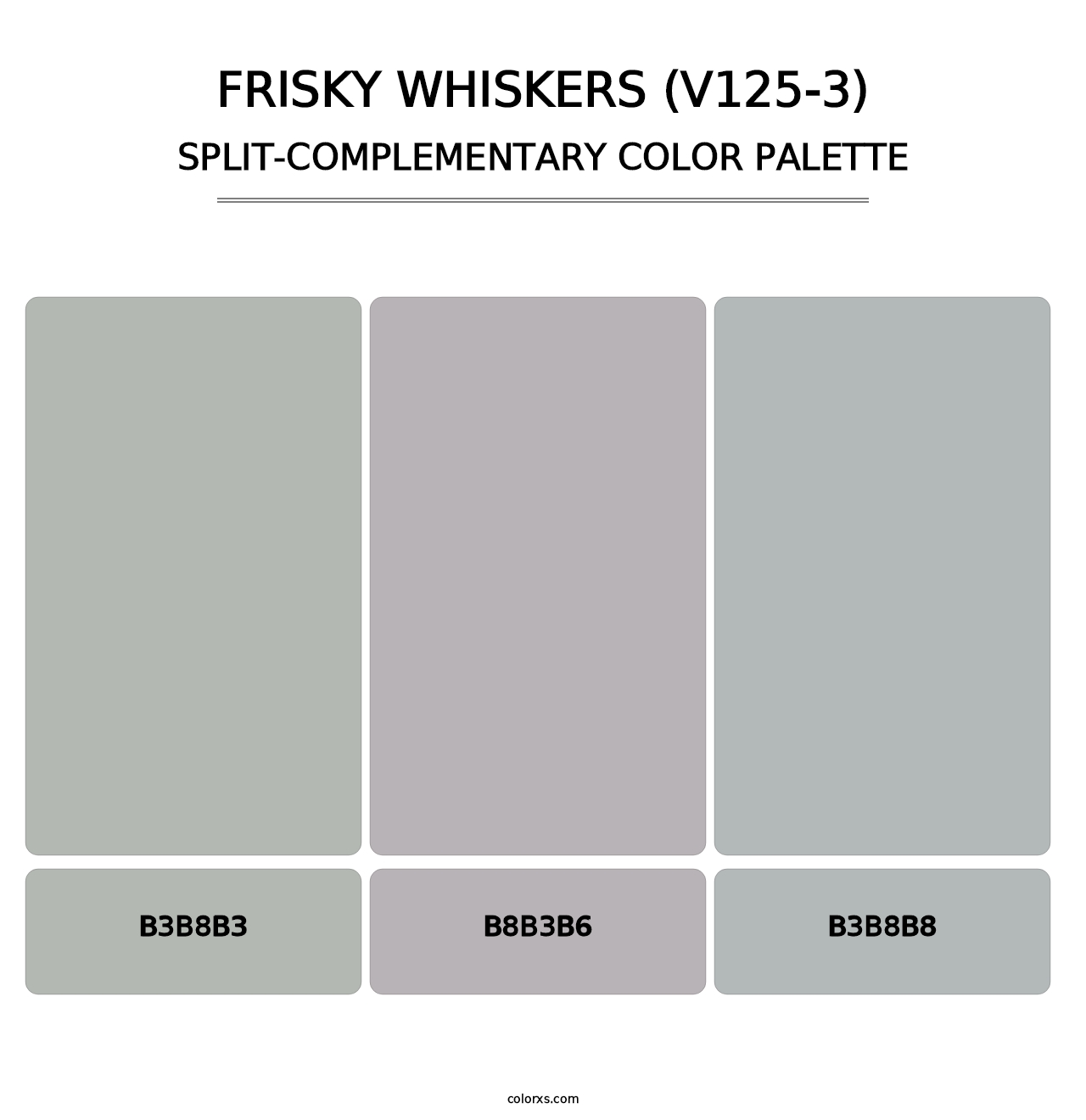 Frisky Whiskers (V125-3) - Split-Complementary Color Palette
