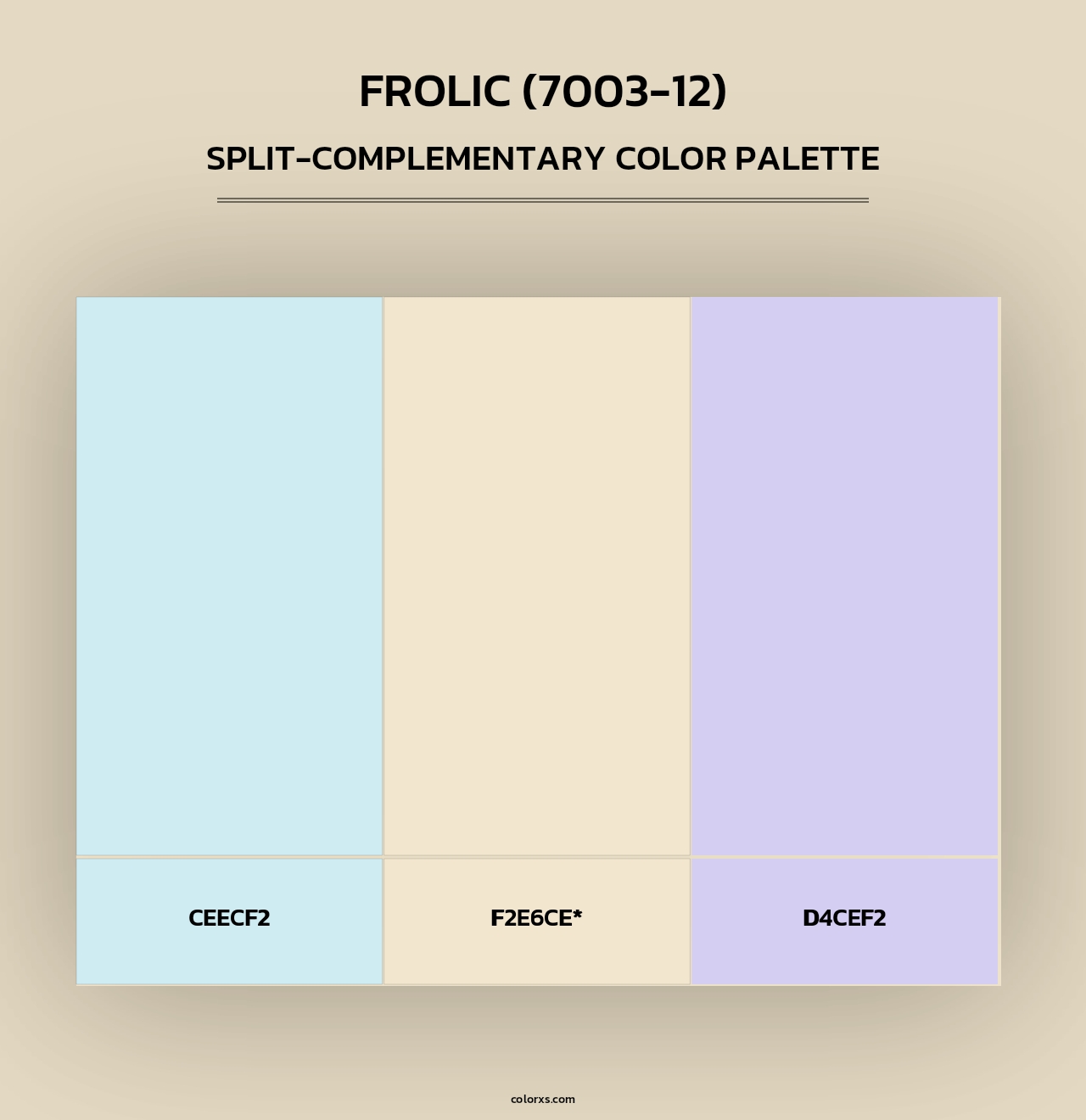 Frolic (7003-12) - Split-Complementary Color Palette