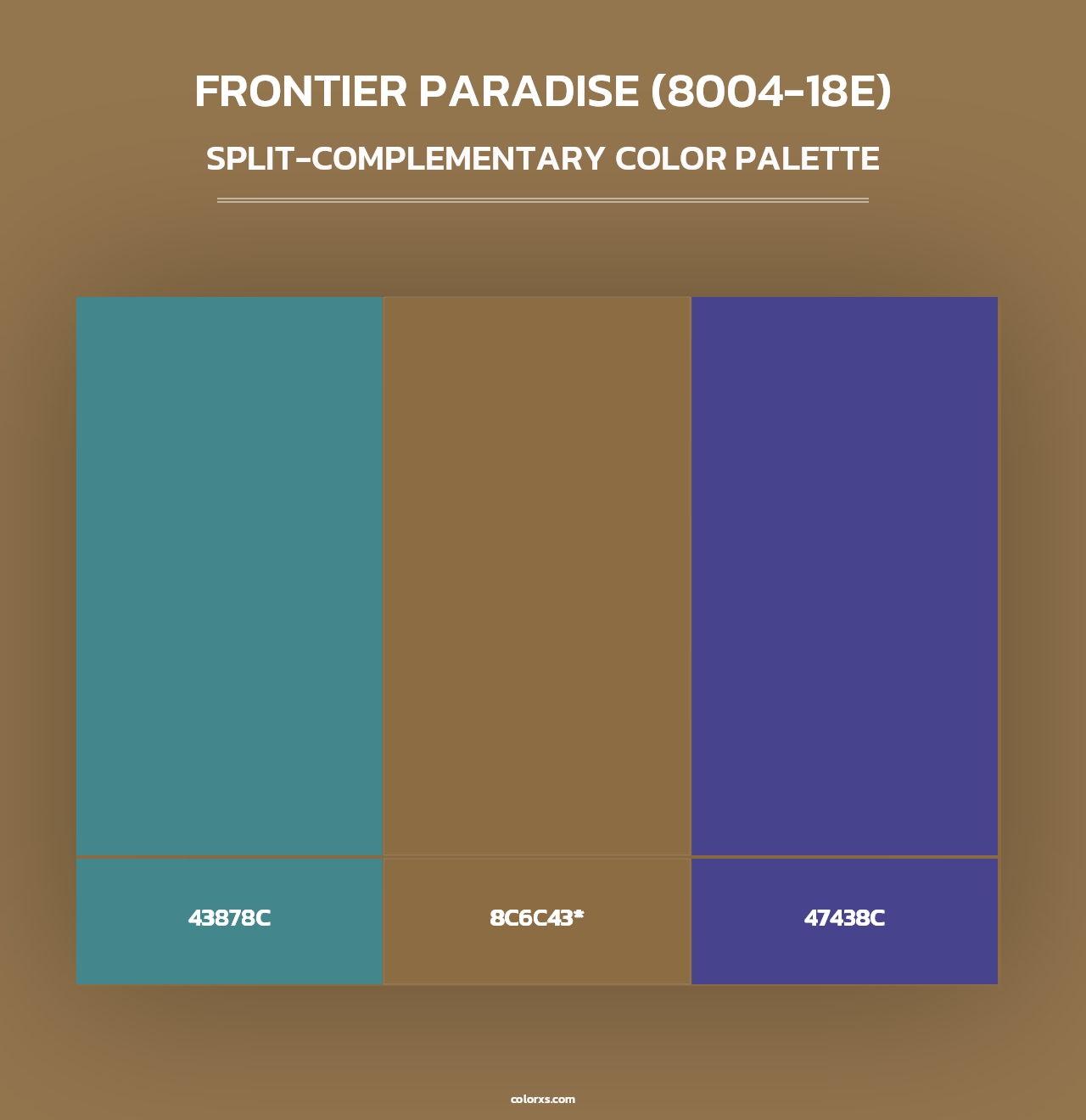 Frontier Paradise (8004-18E) - Split-Complementary Color Palette