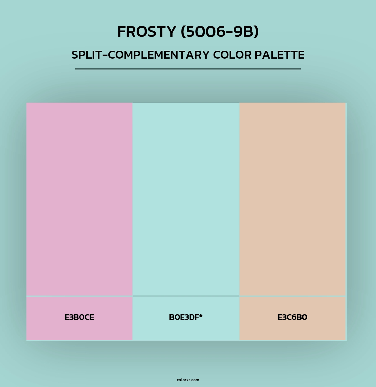 Frosty (5006-9B) - Split-Complementary Color Palette