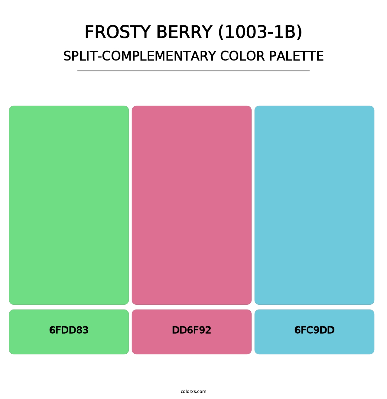 Frosty Berry (1003-1B) - Split-Complementary Color Palette