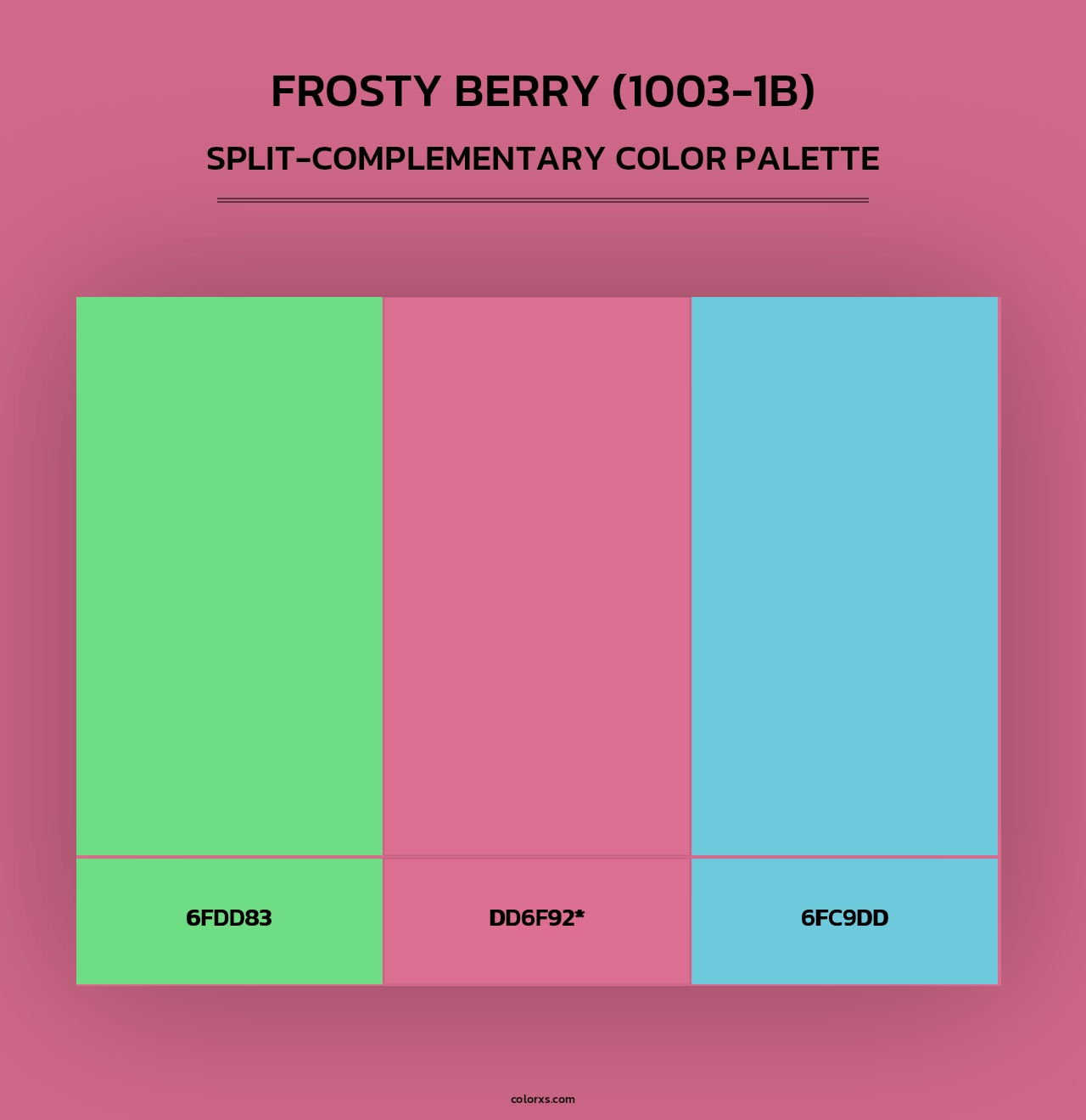 Frosty Berry (1003-1B) - Split-Complementary Color Palette