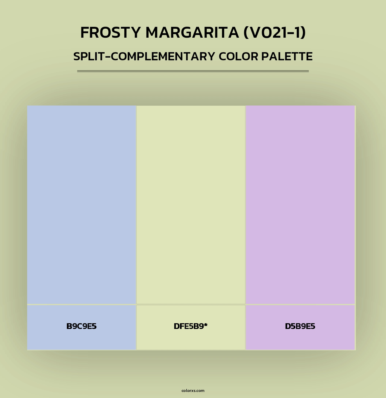 Frosty Margarita (V021-1) - Split-Complementary Color Palette