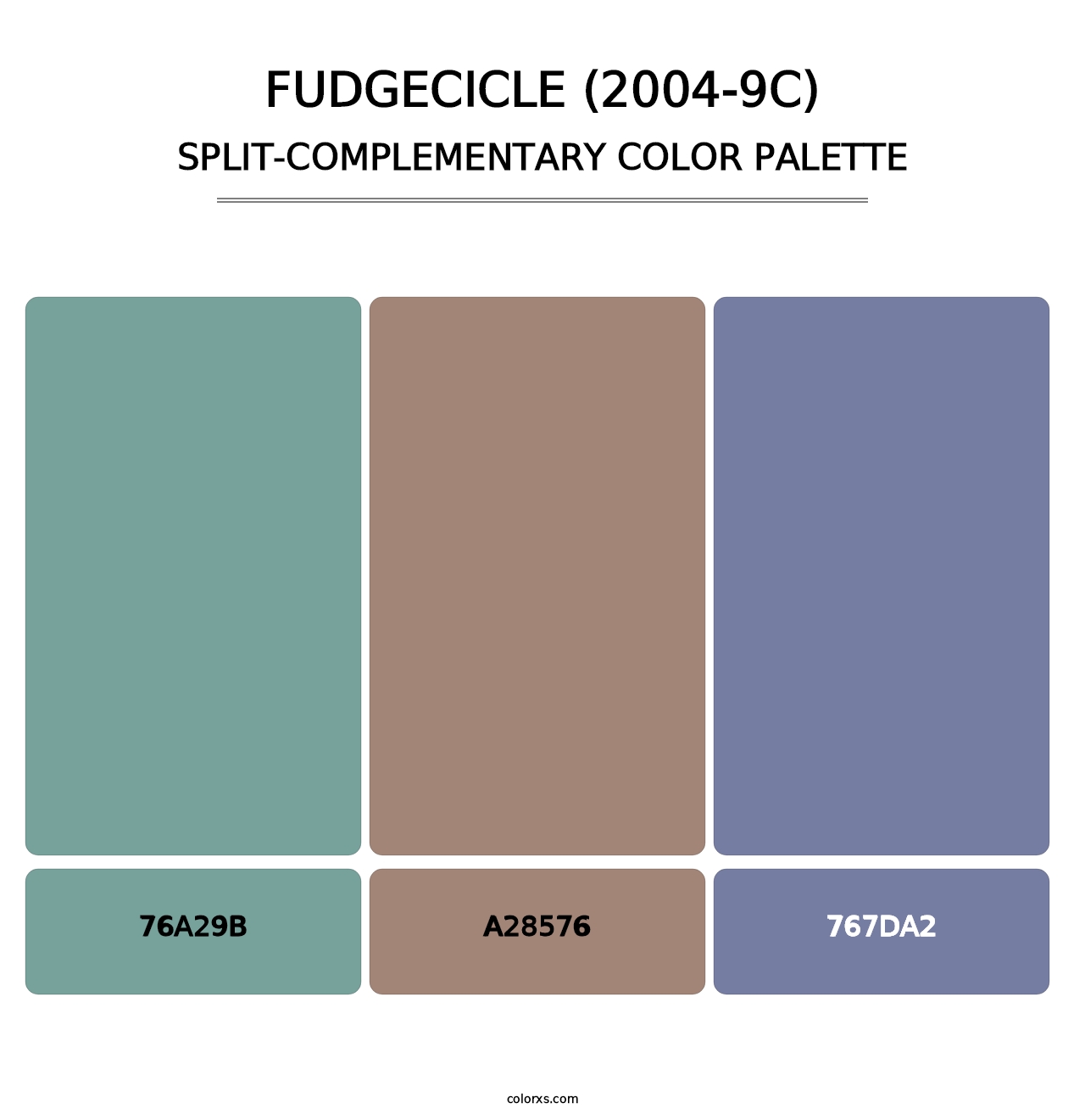 Fudgecicle (2004-9C) - Split-Complementary Color Palette