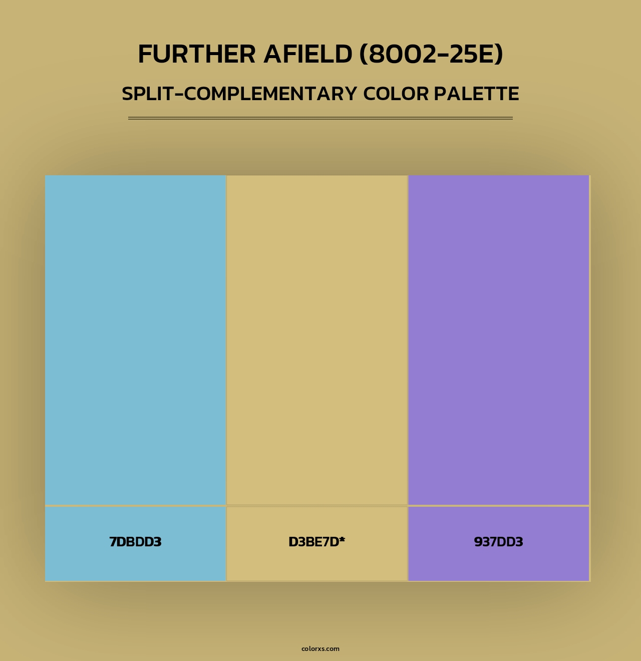 Further Afield (8002-25E) - Split-Complementary Color Palette