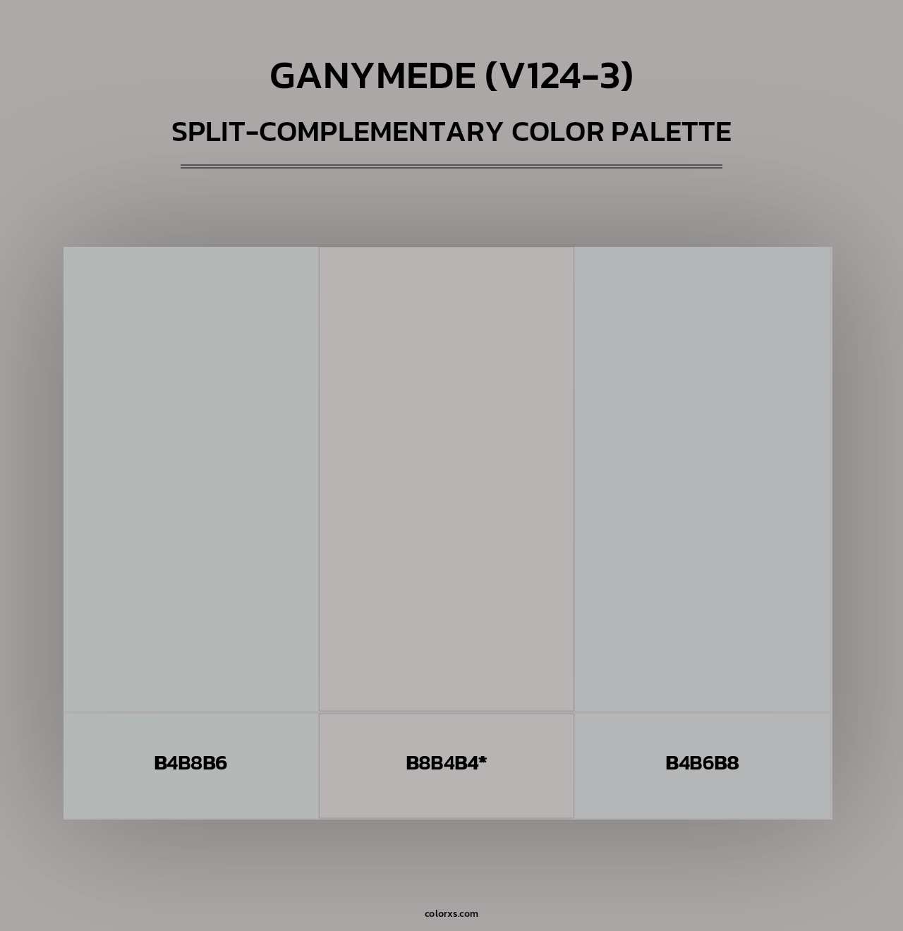 Ganymede (V124-3) - Split-Complementary Color Palette