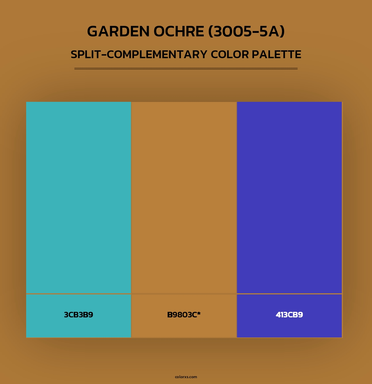 Garden Ochre (3005-5A) - Split-Complementary Color Palette