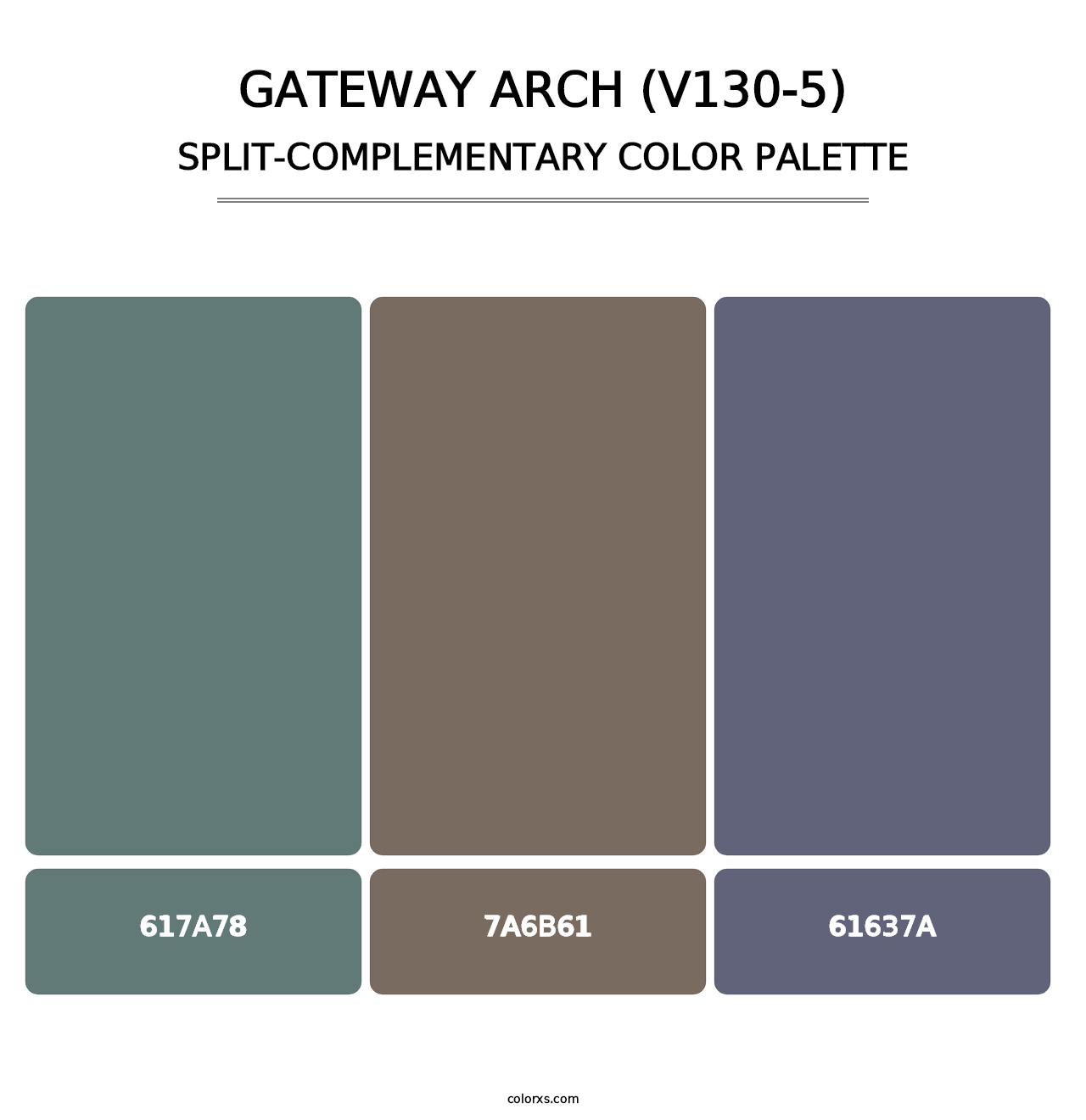 Gateway Arch (V130-5) - Split-Complementary Color Palette