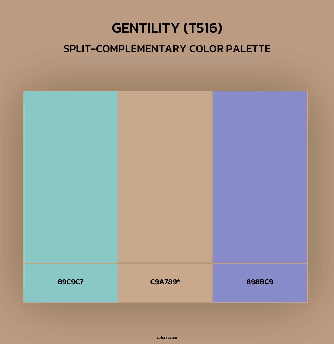 Gentility (T516) - Split-Complementary Color Palette