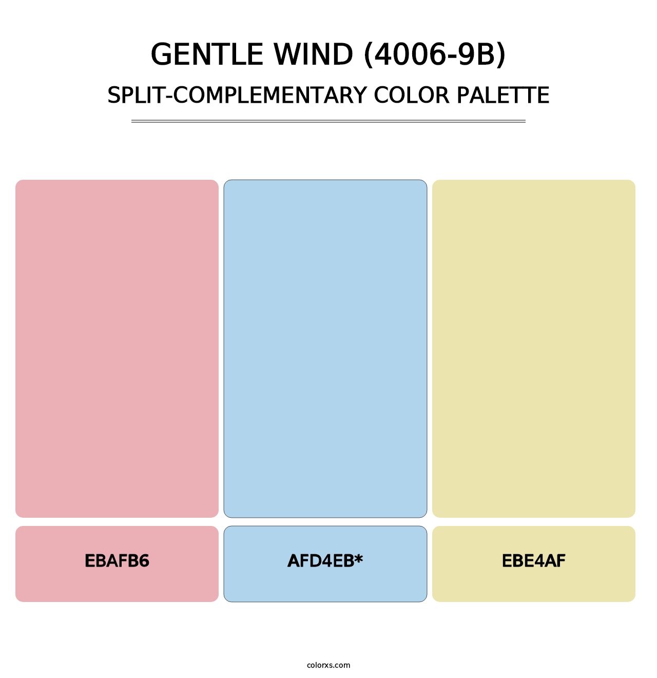 Gentle Wind (4006-9B) - Split-Complementary Color Palette