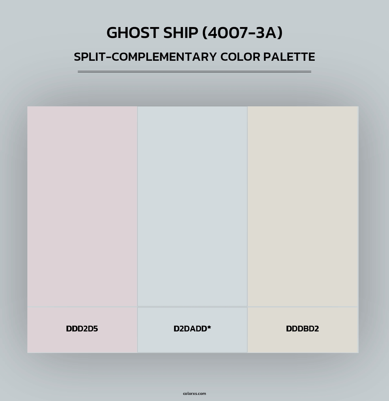 Valspar Ghost Ship (4007-3A) Paint coordinating colors and palettes ...