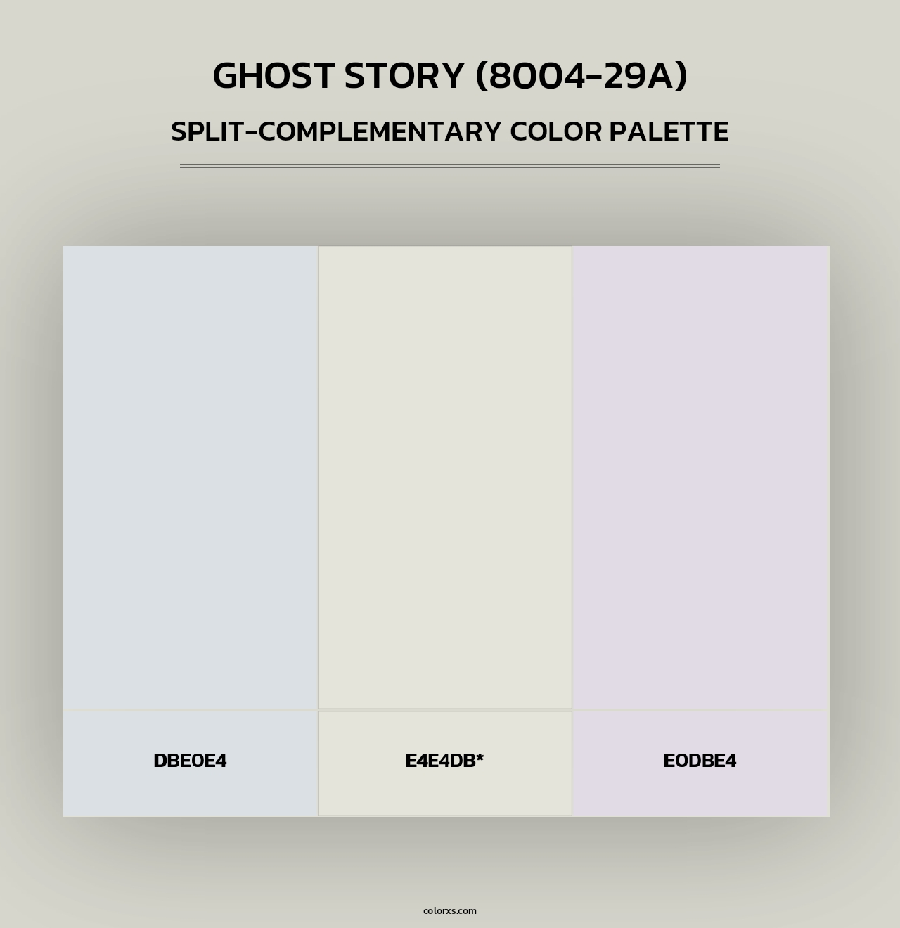 Ghost Story (8004-29A) - Split-Complementary Color Palette