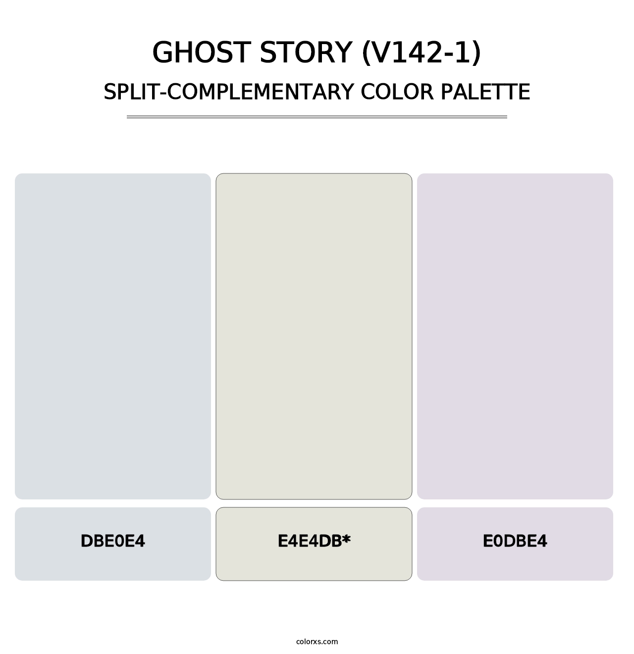 Ghost Story (V142-1) - Split-Complementary Color Palette
