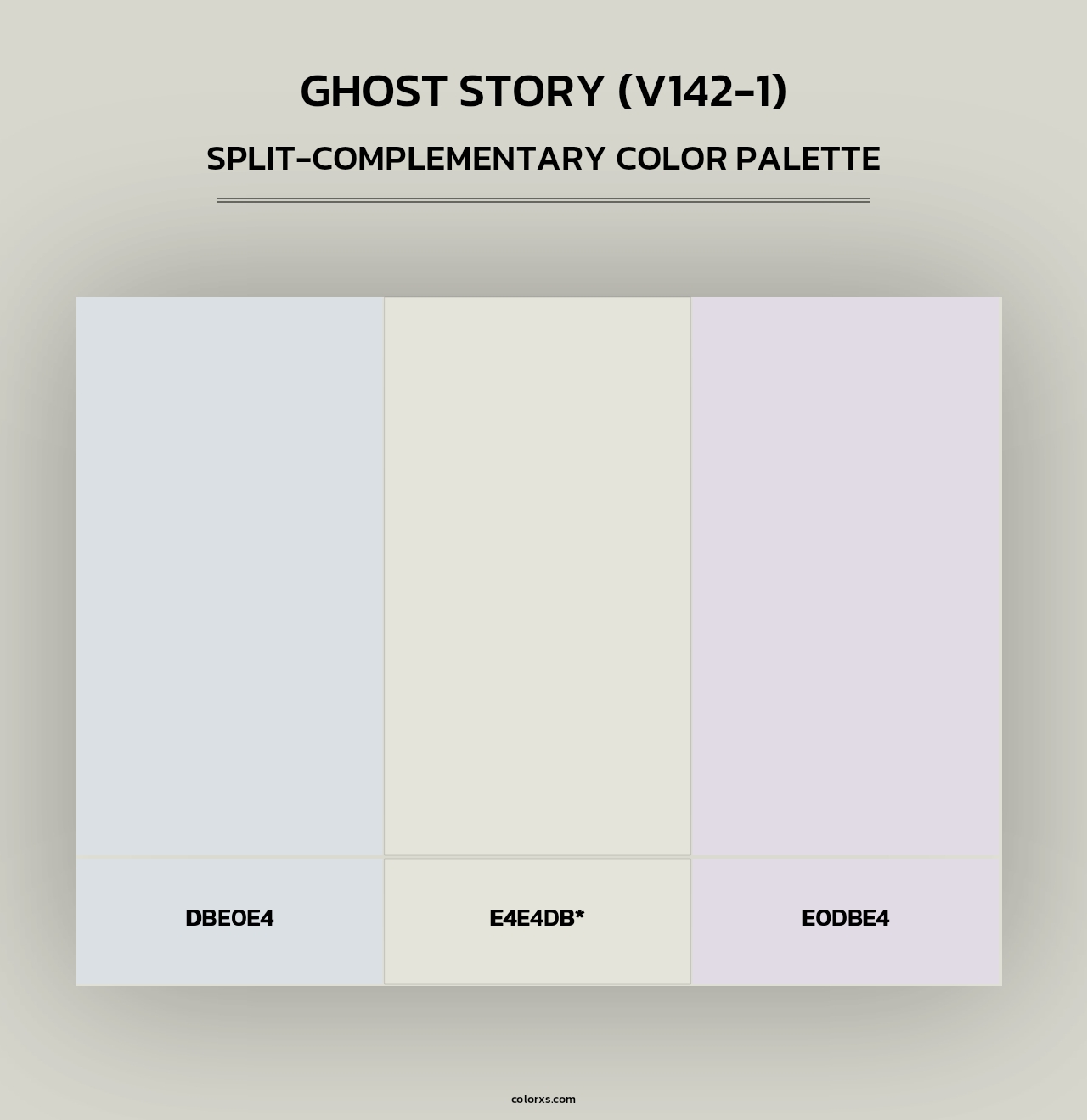 Ghost Story (V142-1) - Split-Complementary Color Palette