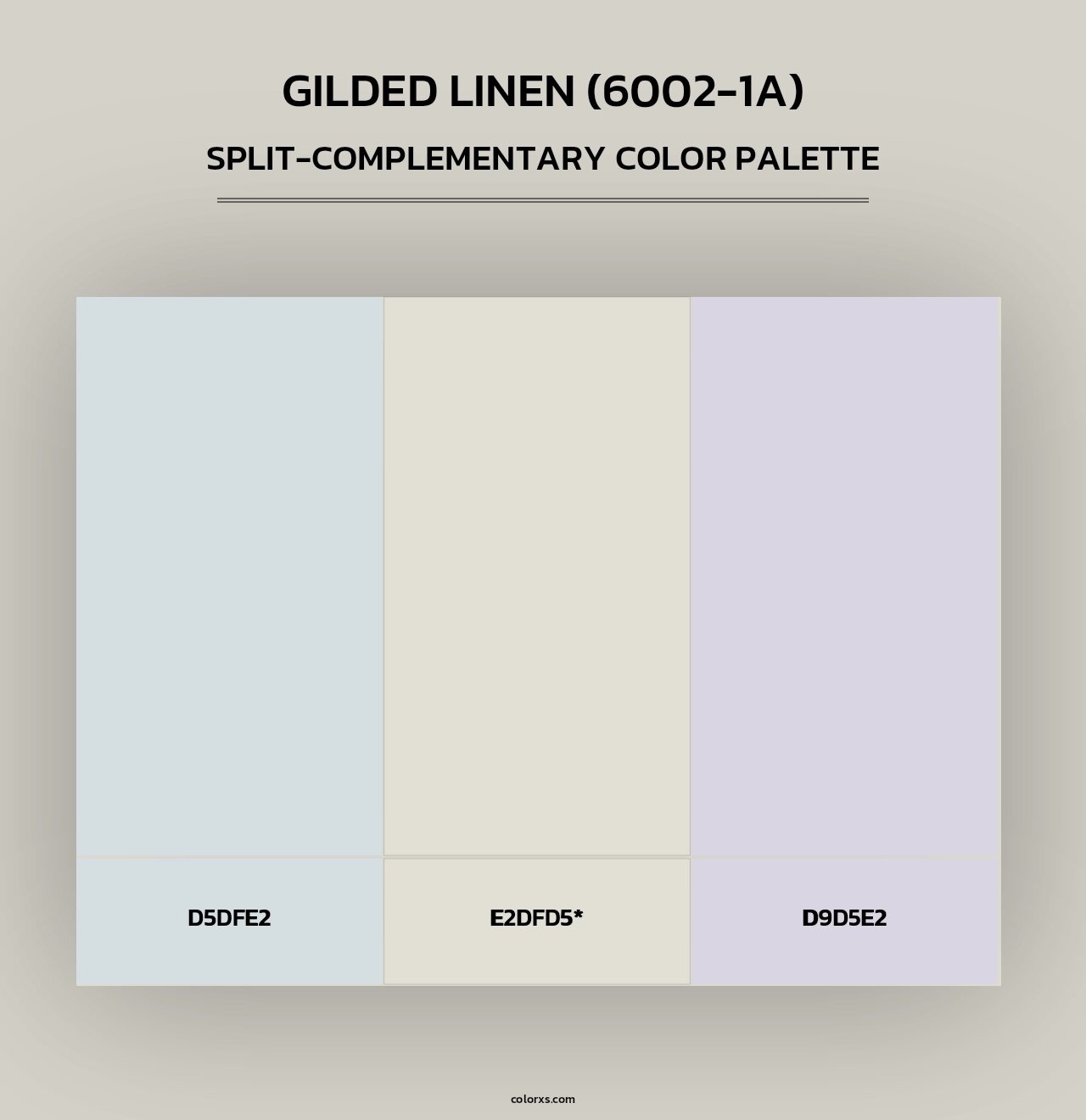 Gilded Linen (6002-1A) - Split-Complementary Color Palette