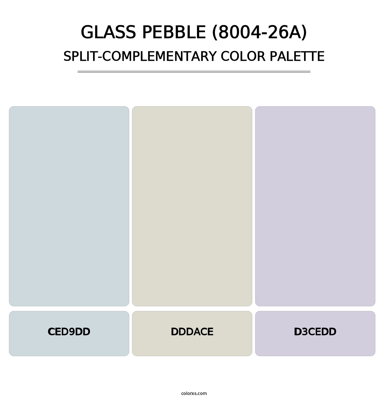 Glass Pebble (8004-26A) - Split-Complementary Color Palette