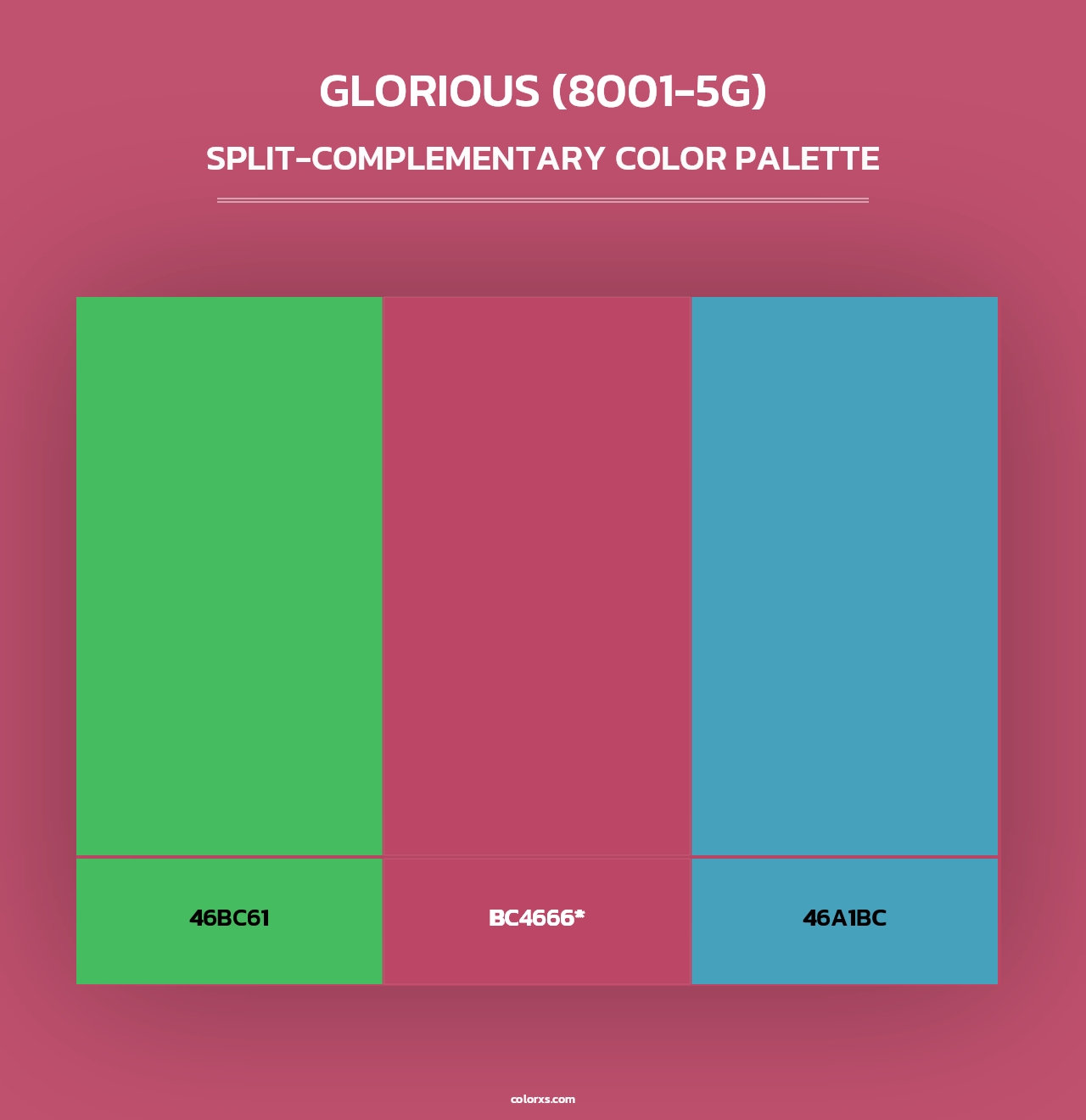 Glorious (8001-5G) - Split-Complementary Color Palette