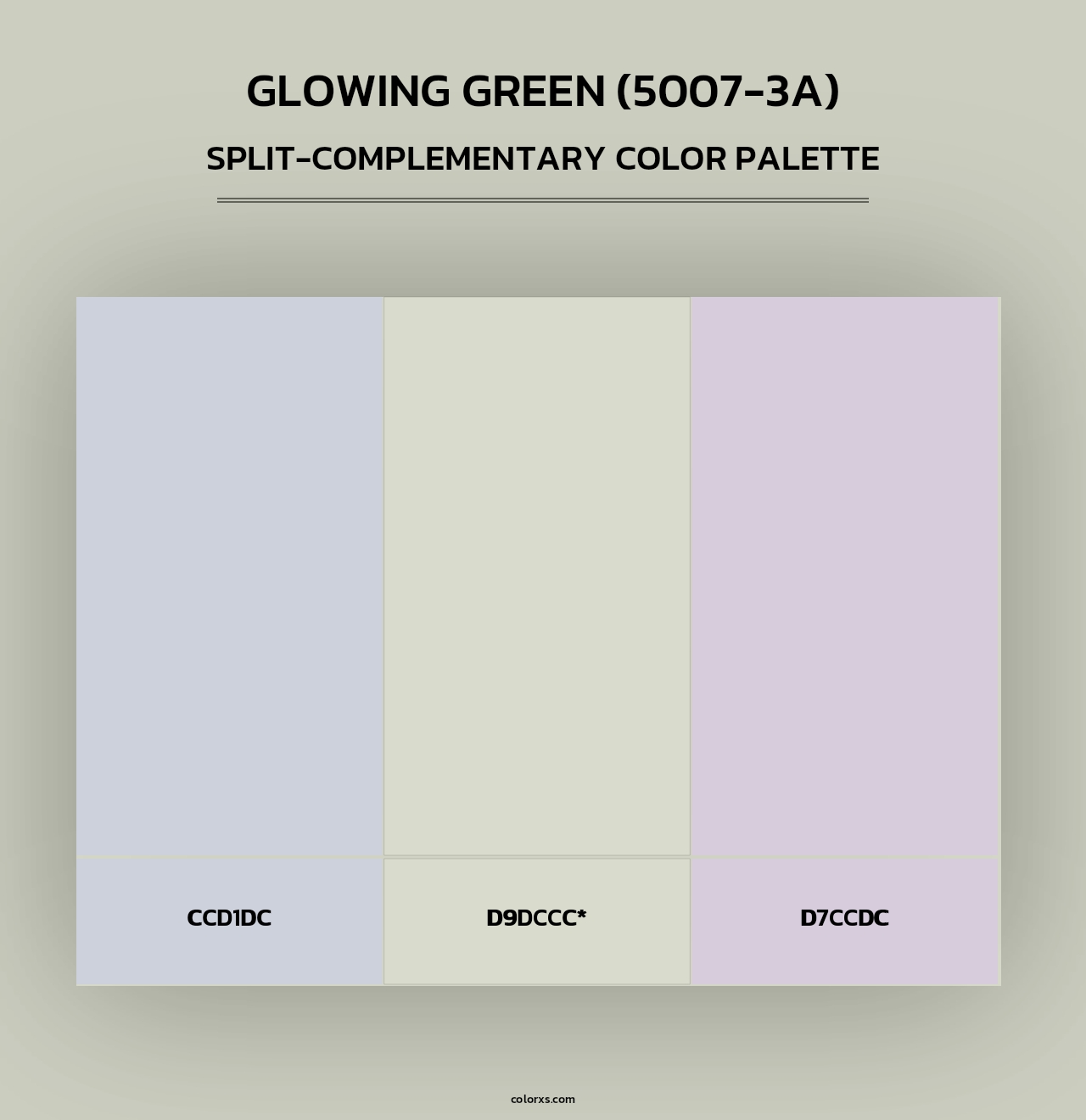 Glowing Green (5007-3A) - Split-Complementary Color Palette