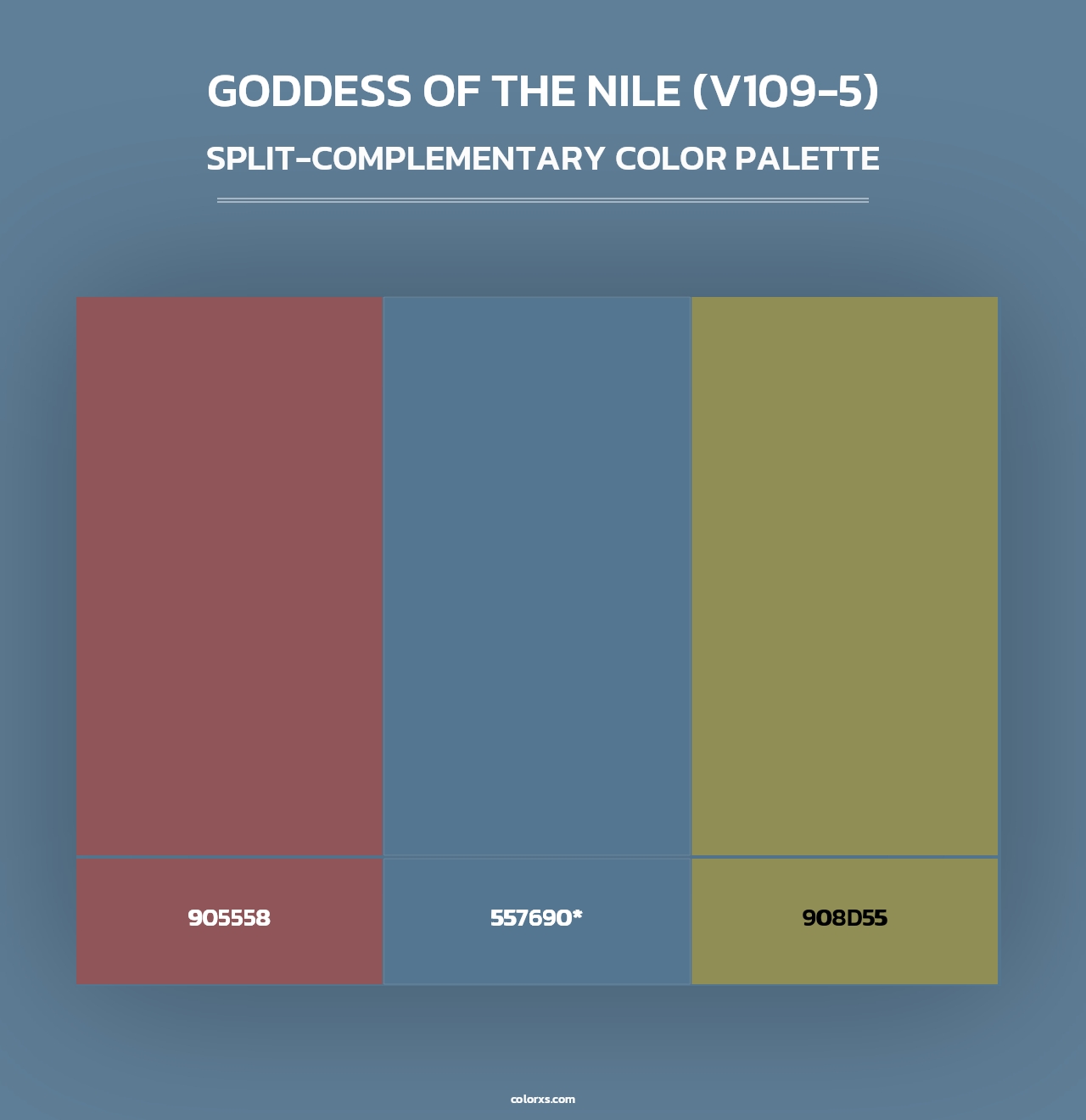 Goddess of the Nile (V109-5) - Split-Complementary Color Palette
