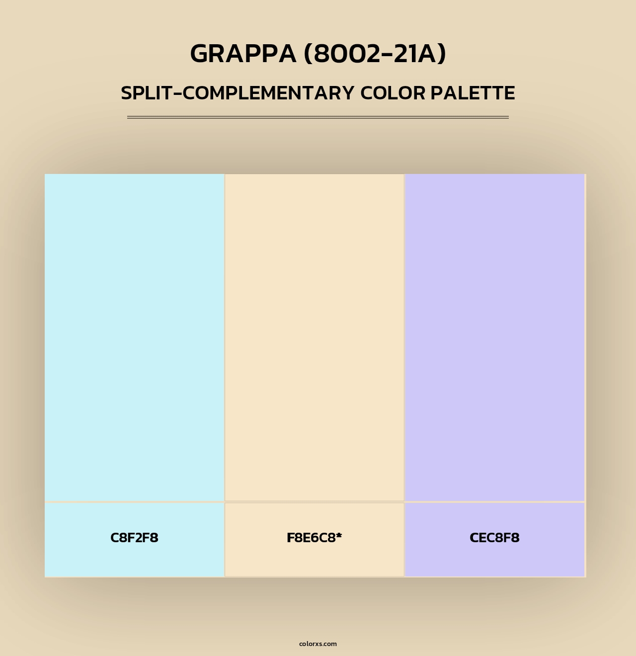 Grappa (8002-21A) - Split-Complementary Color Palette