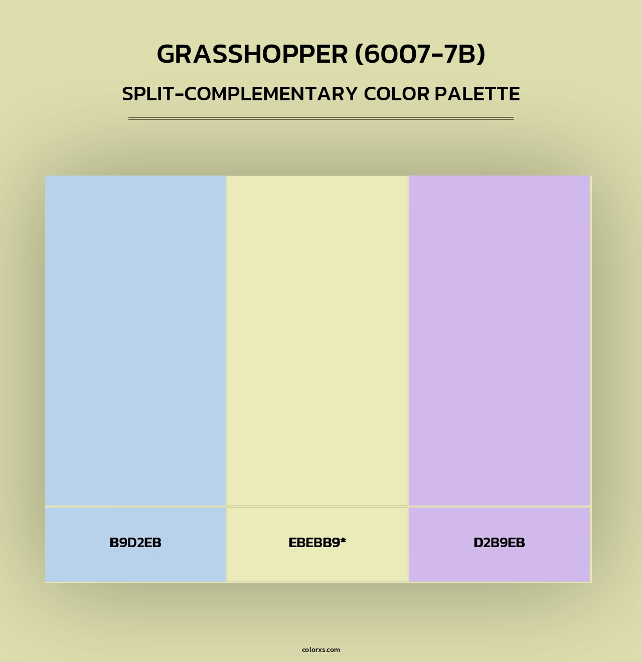 Grasshopper (6007-7B) - Split-Complementary Color Palette