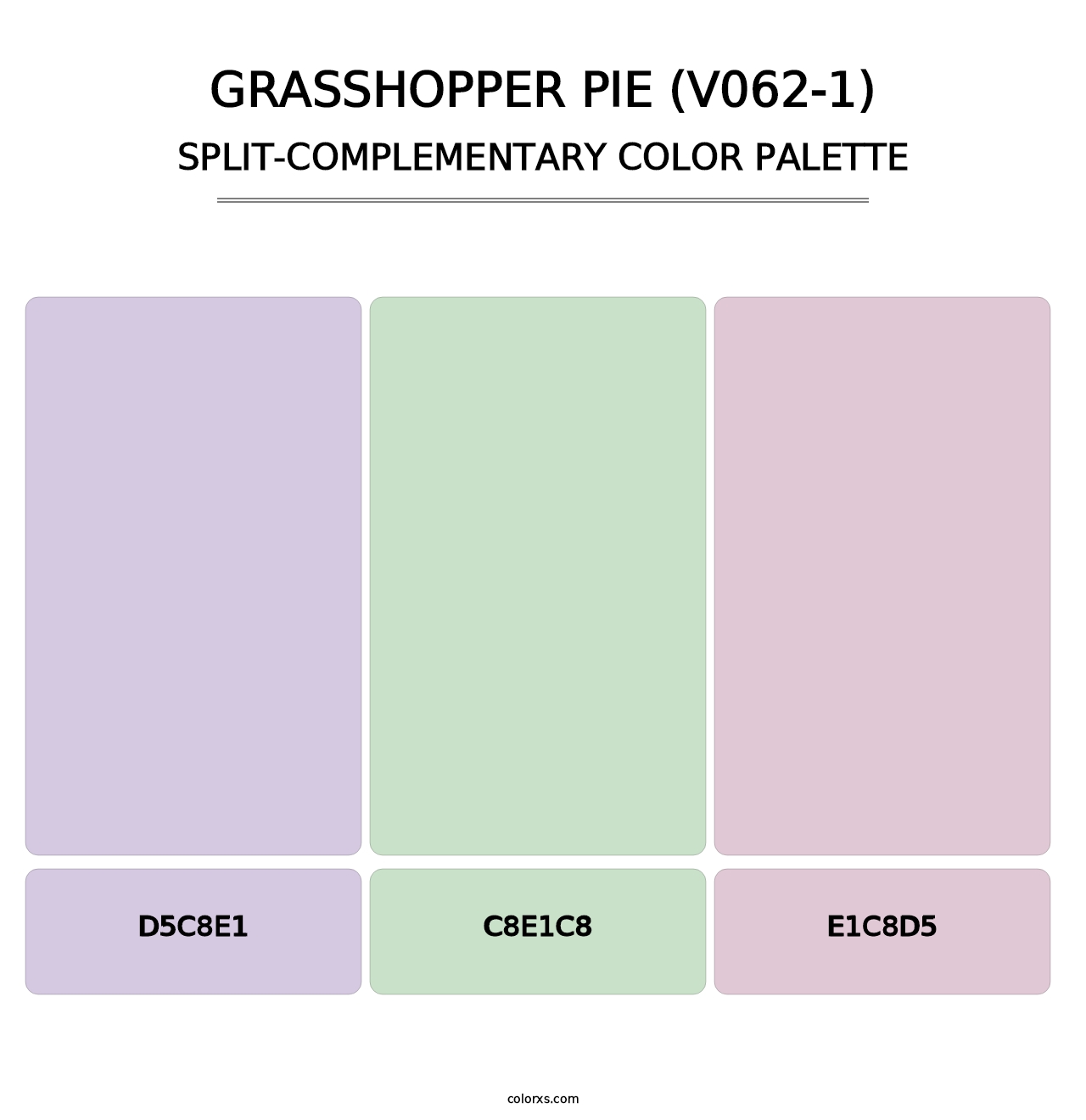 Grasshopper Pie (V062-1) - Split-Complementary Color Palette