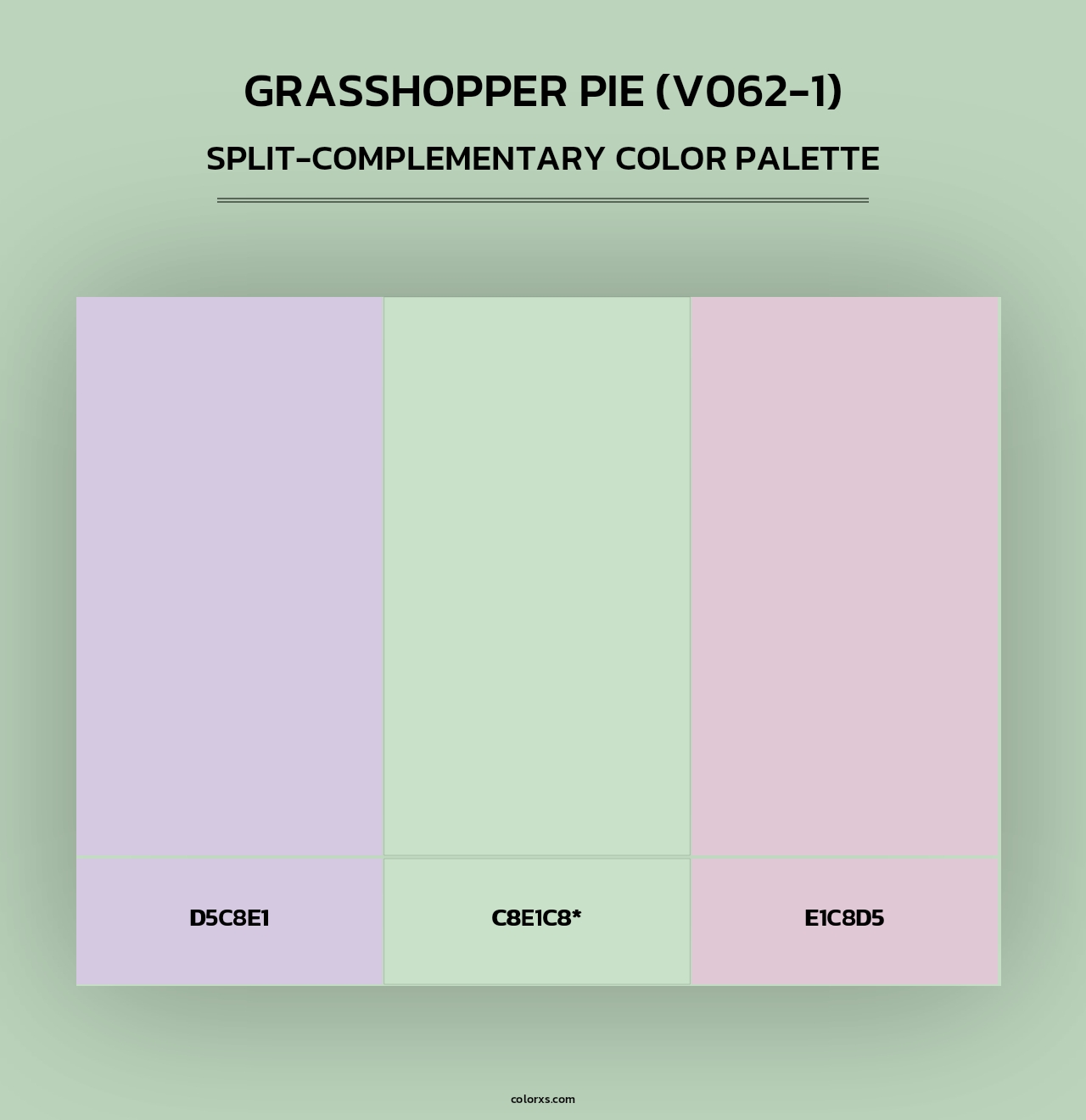 Grasshopper Pie (V062-1) - Split-Complementary Color Palette