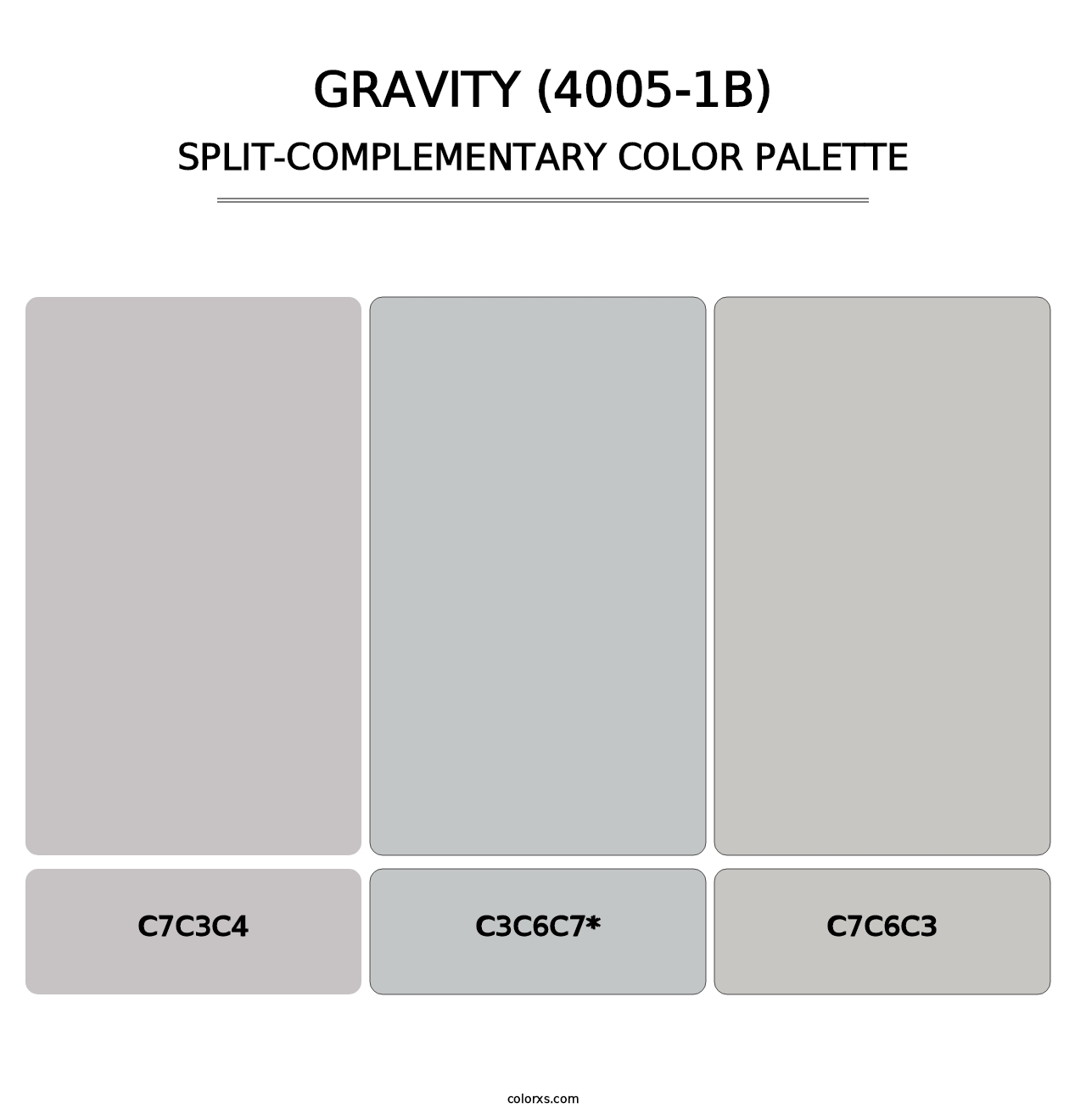 Gravity (4005-1B) - Split-Complementary Color Palette