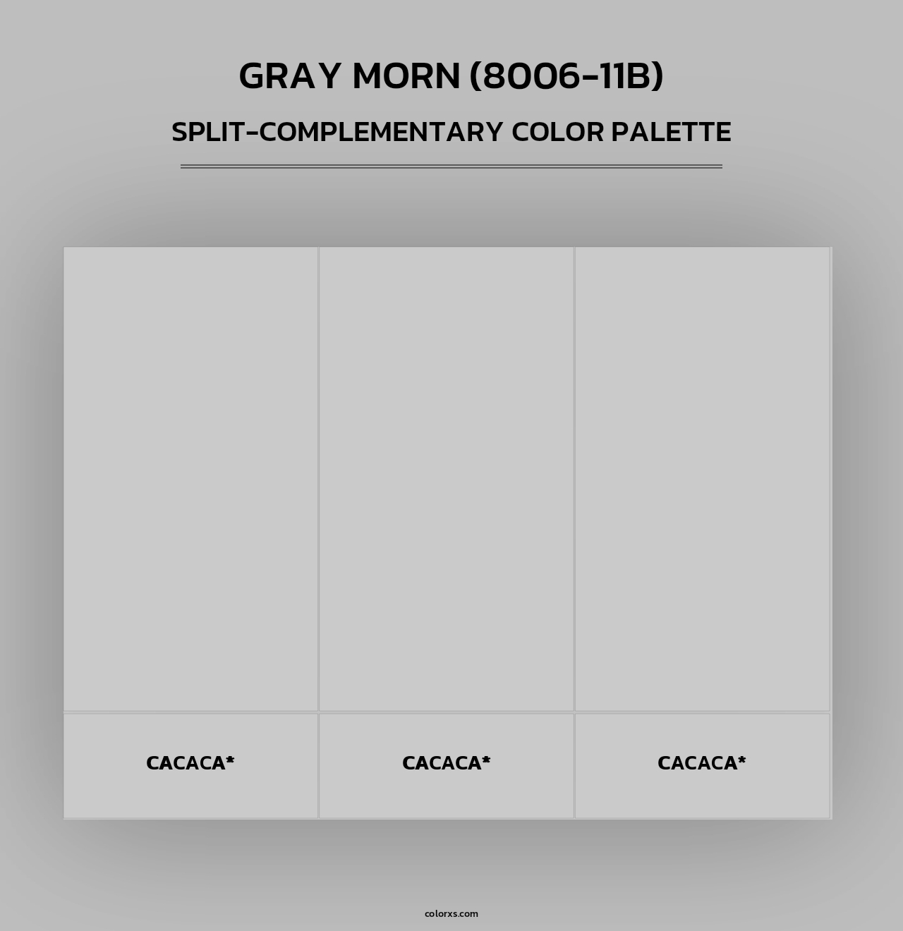 Gray Morn (8006-11B) - Split-Complementary Color Palette