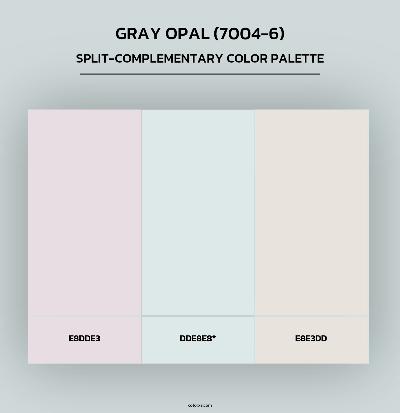 Gray Opal (7004-6) - Split-Complementary Color Palette