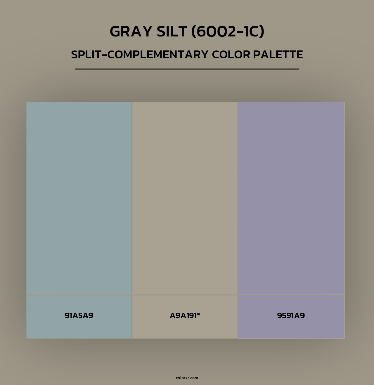 Gray Silt (6002-1C) - Split-Complementary Color Palette