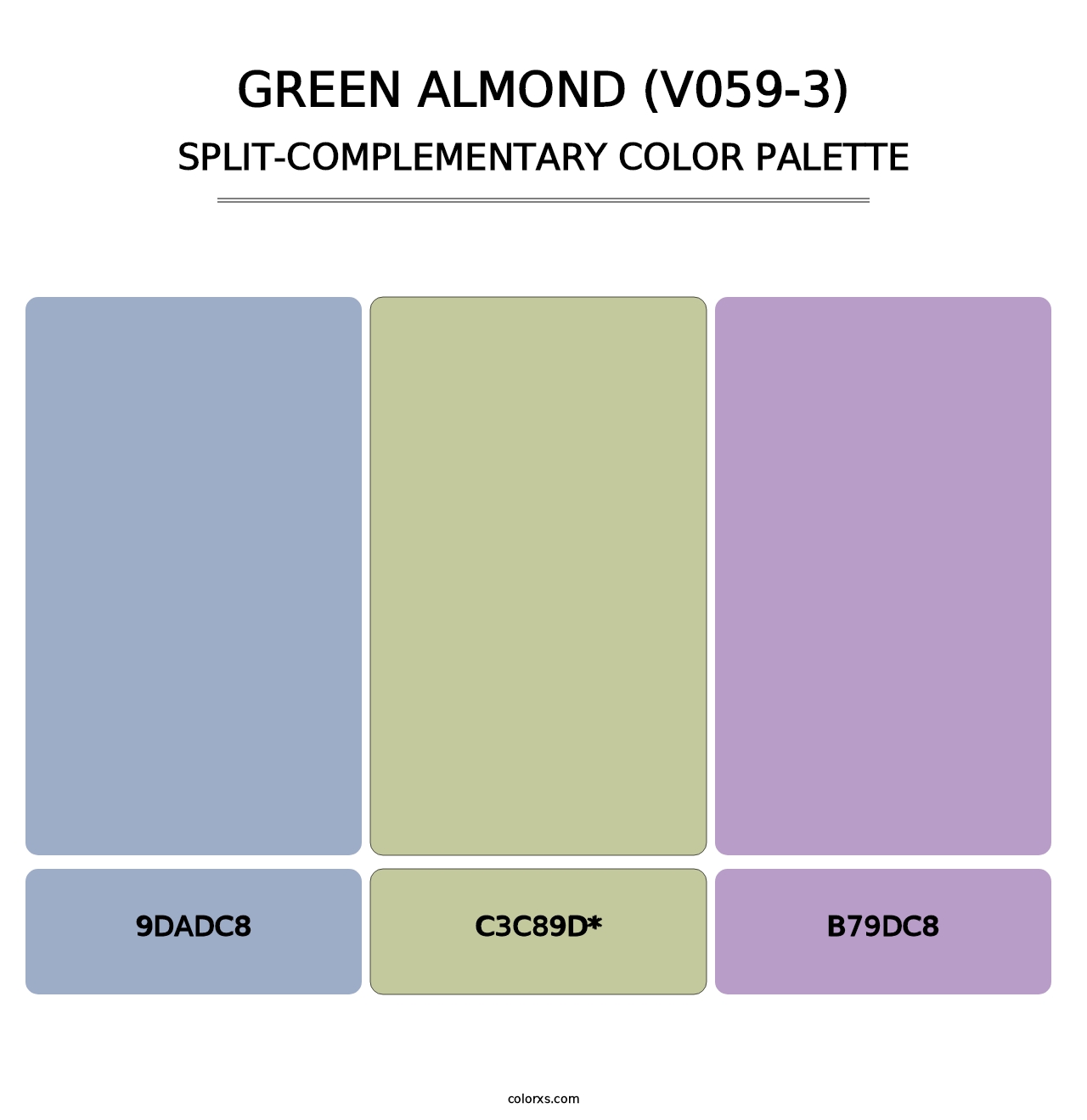 Green Almond (V059-3) - Split-Complementary Color Palette