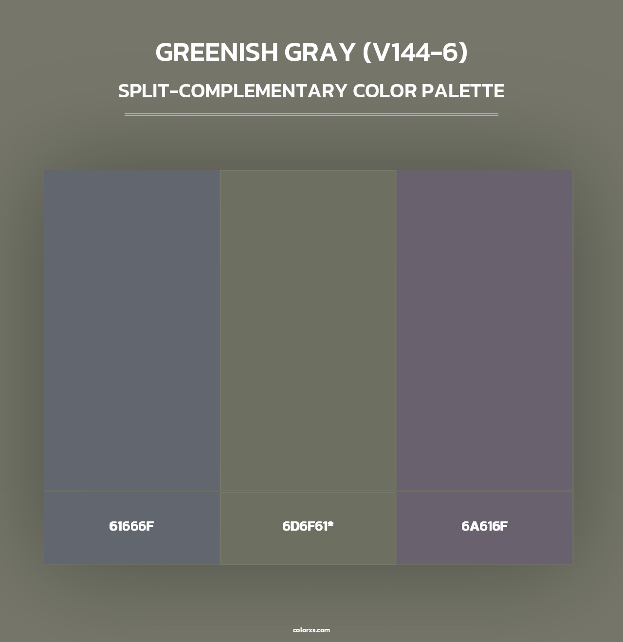 Greenish Gray (V144-6) - Split-Complementary Color Palette