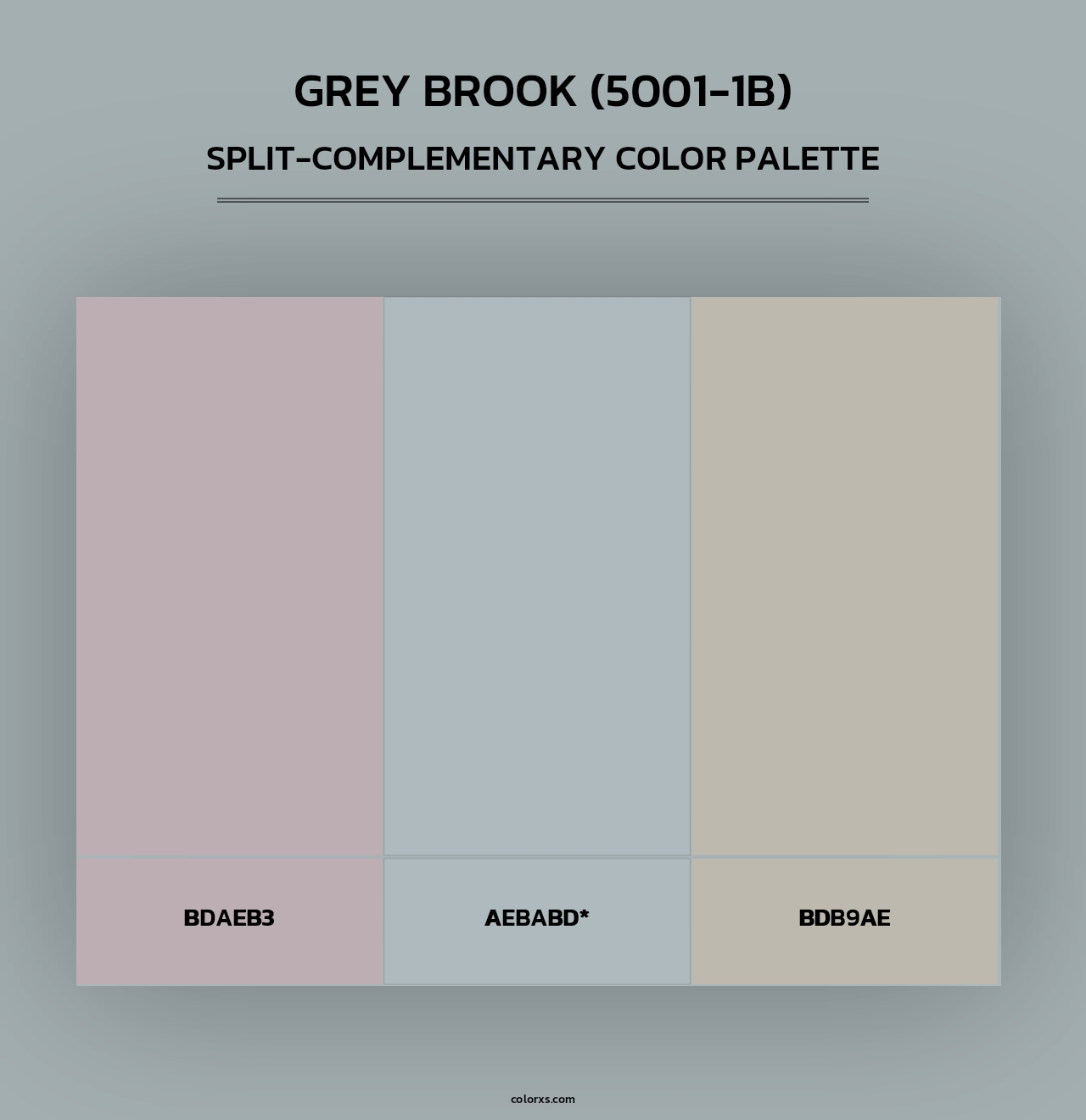 Grey Brook (5001-1B) - Split-Complementary Color Palette