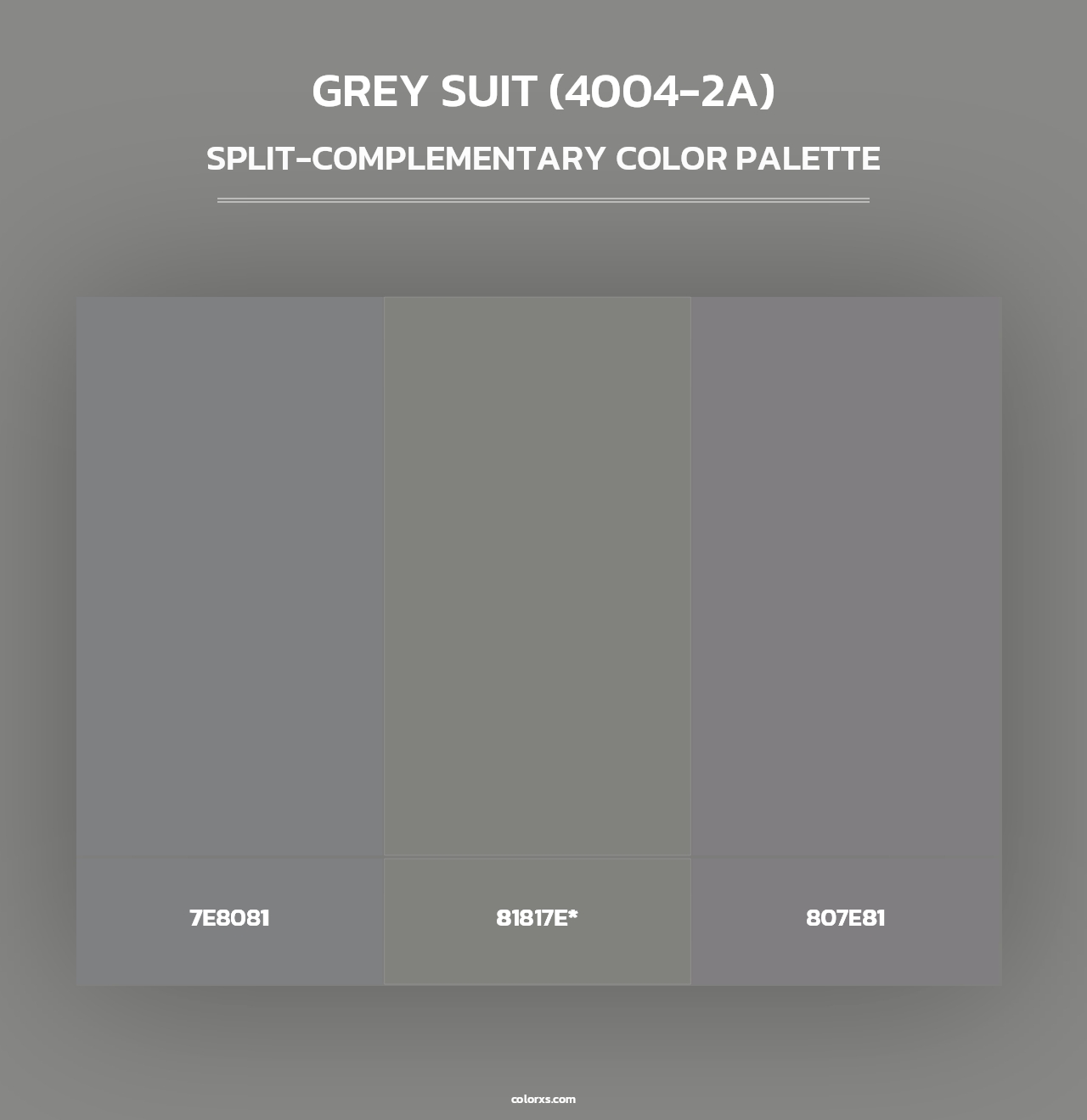 Grey Suit (4004-2A) - Split-Complementary Color Palette