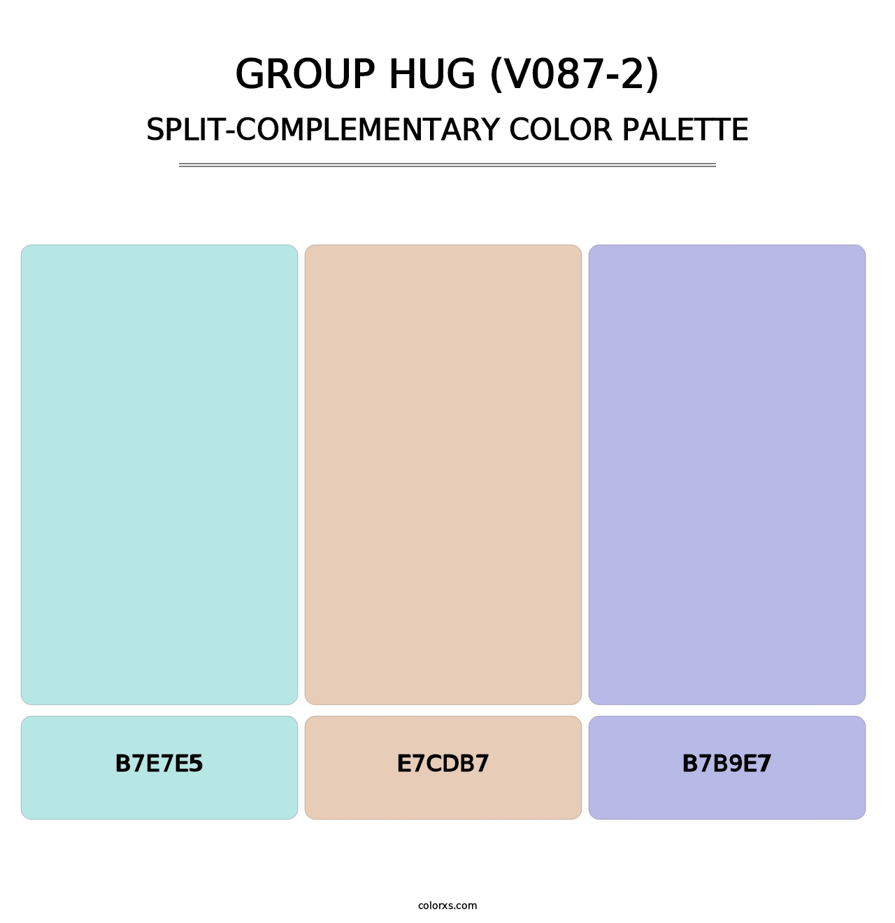 Group Hug (V087-2) - Split-Complementary Color Palette