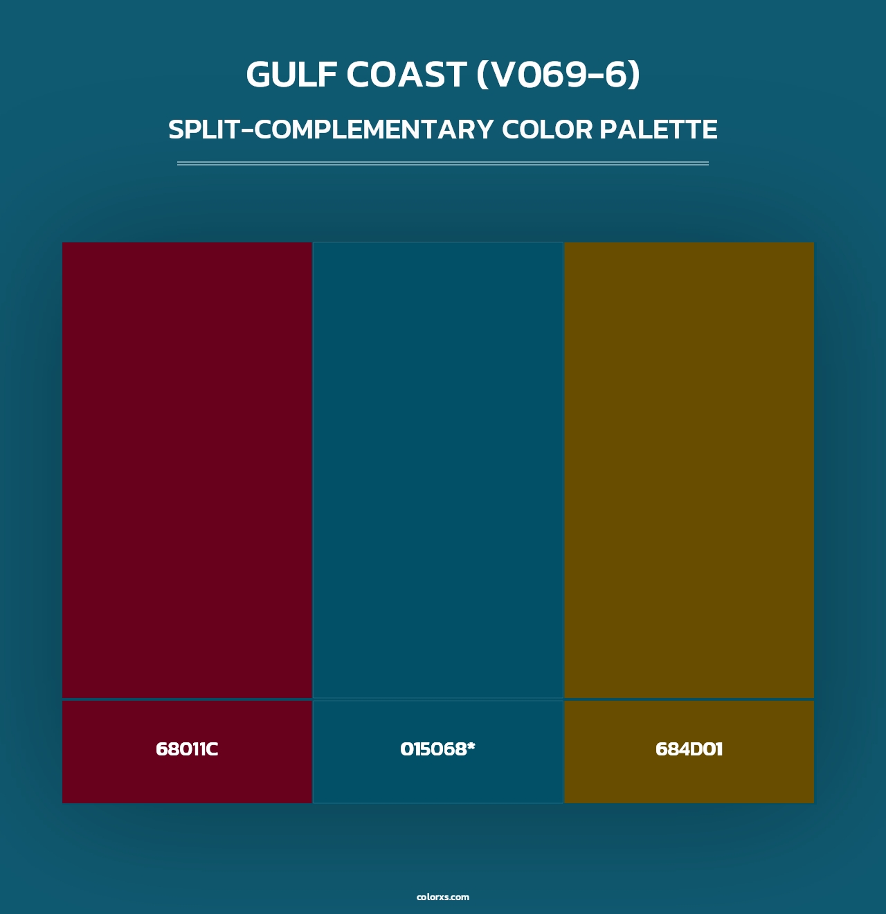 Gulf Coast (V069-6) - Split-Complementary Color Palette
