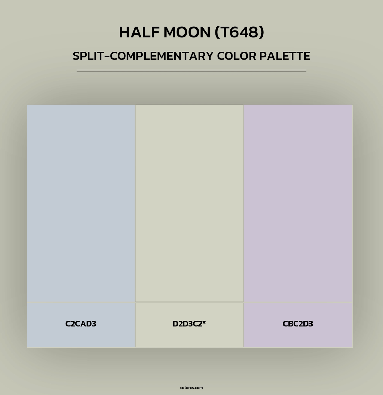Half Moon (T648) - Split-Complementary Color Palette