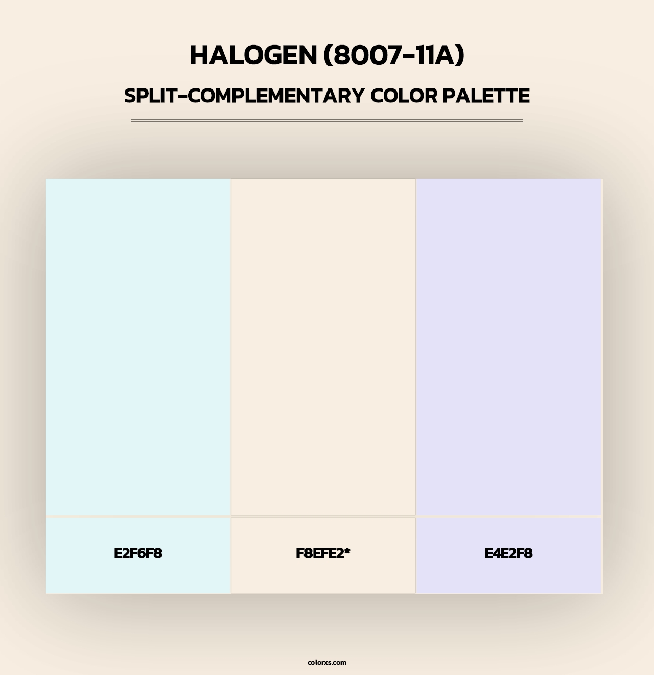 Halogen (8007-11A) - Split-Complementary Color Palette