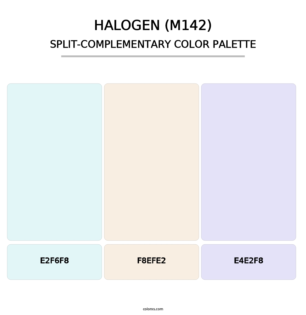 Halogen (M142) - Split-Complementary Color Palette